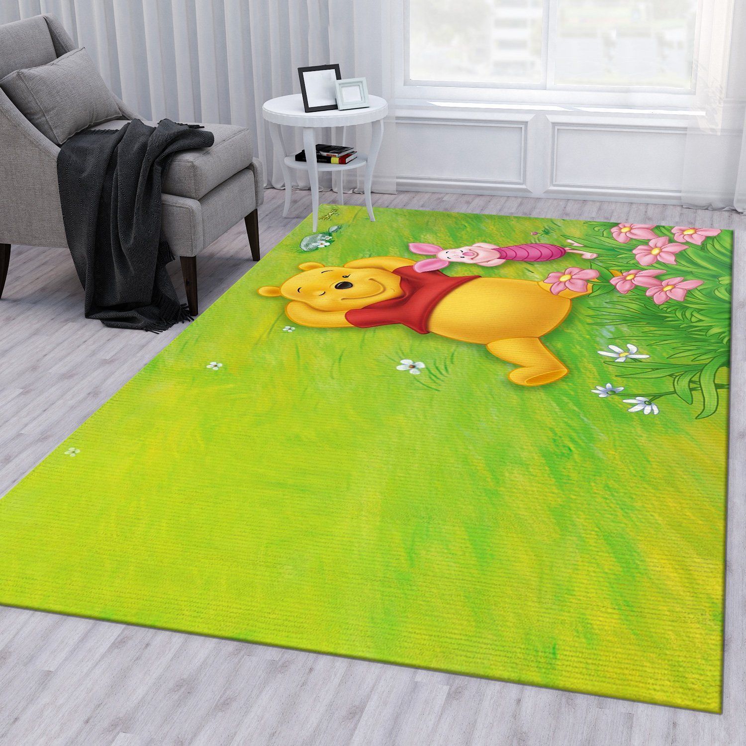 Winnie The Pooh Ver11 Area Rug Living Room Rug Family Gift US Decor - Indoor Outdoor Rugs