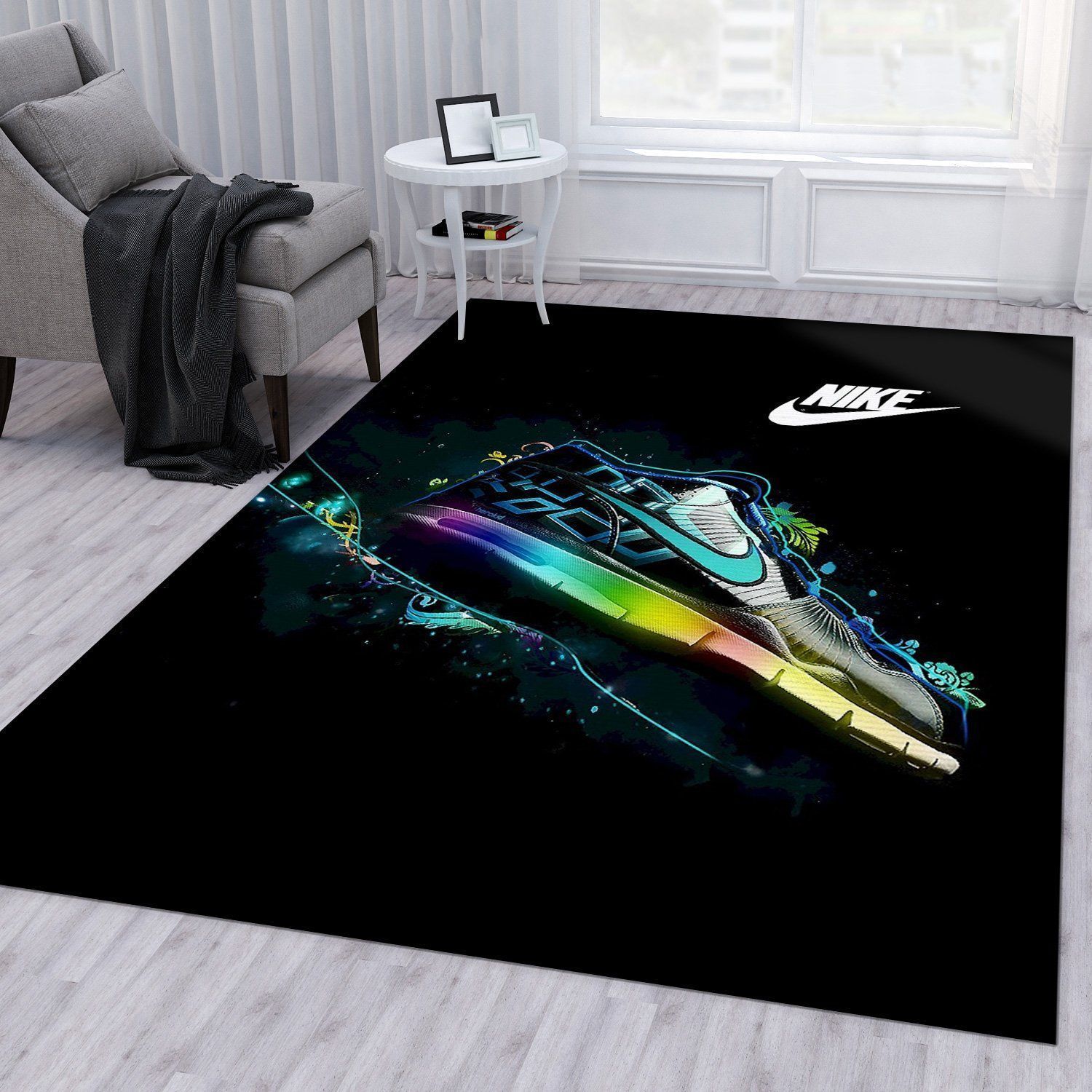 Nike Area Rug Living Room Rug Home Decor Floor Decor - Indoor Outdoor Rugs