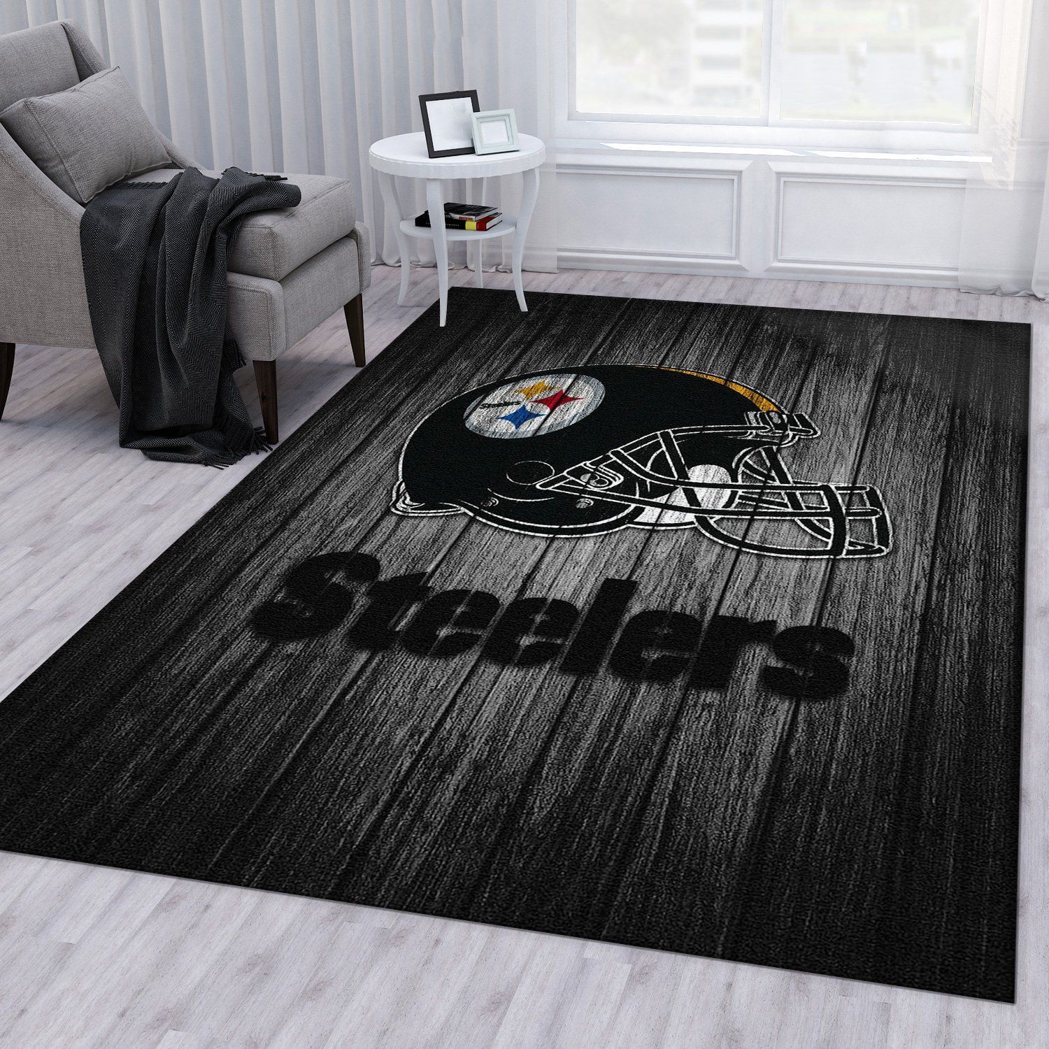 Pittsburgh Steelers Nfl Team Rug Living Room Rug Home Decor Floor Decor - Indoor Outdoor Rugs