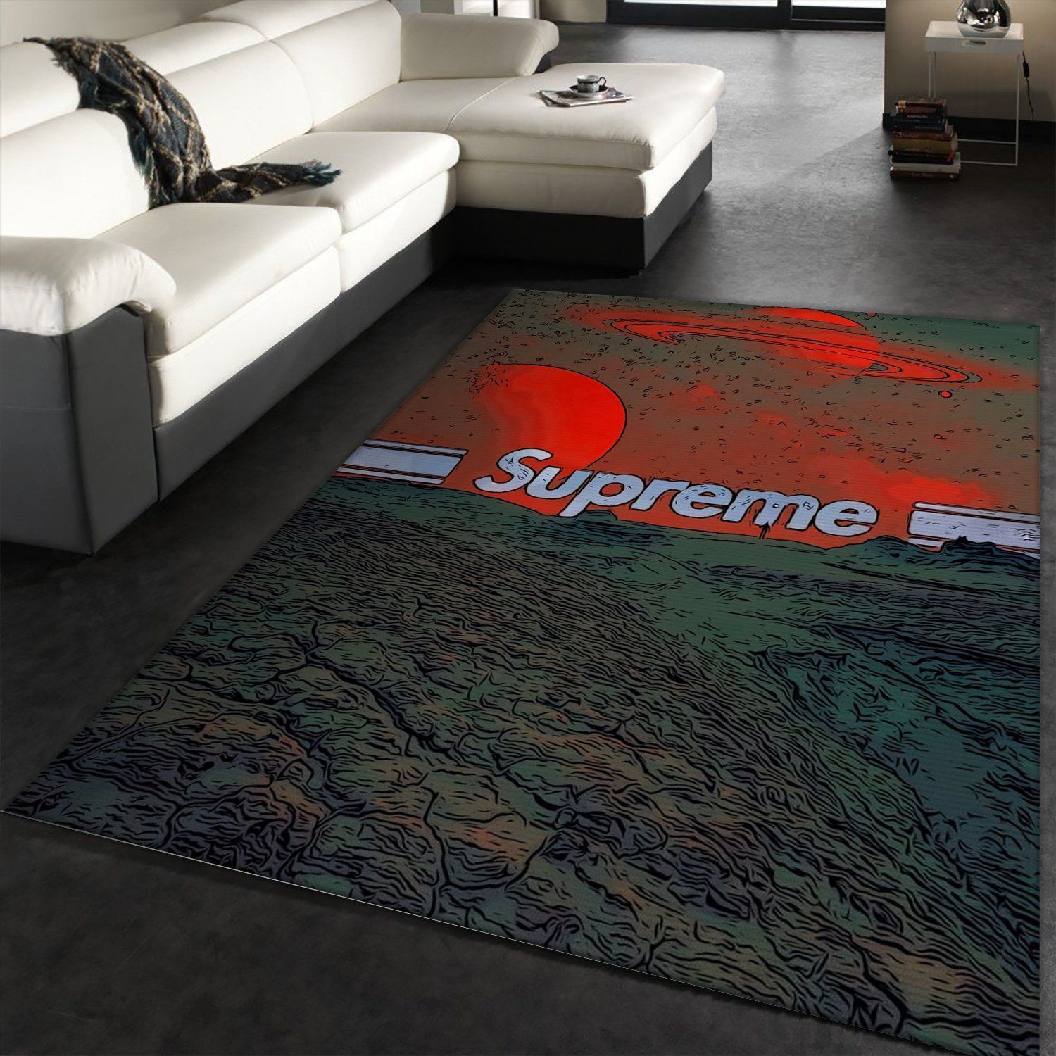 Supreme Rug Living Room Rug Christmas Gift US Decor - Indoor Outdoor Rugs