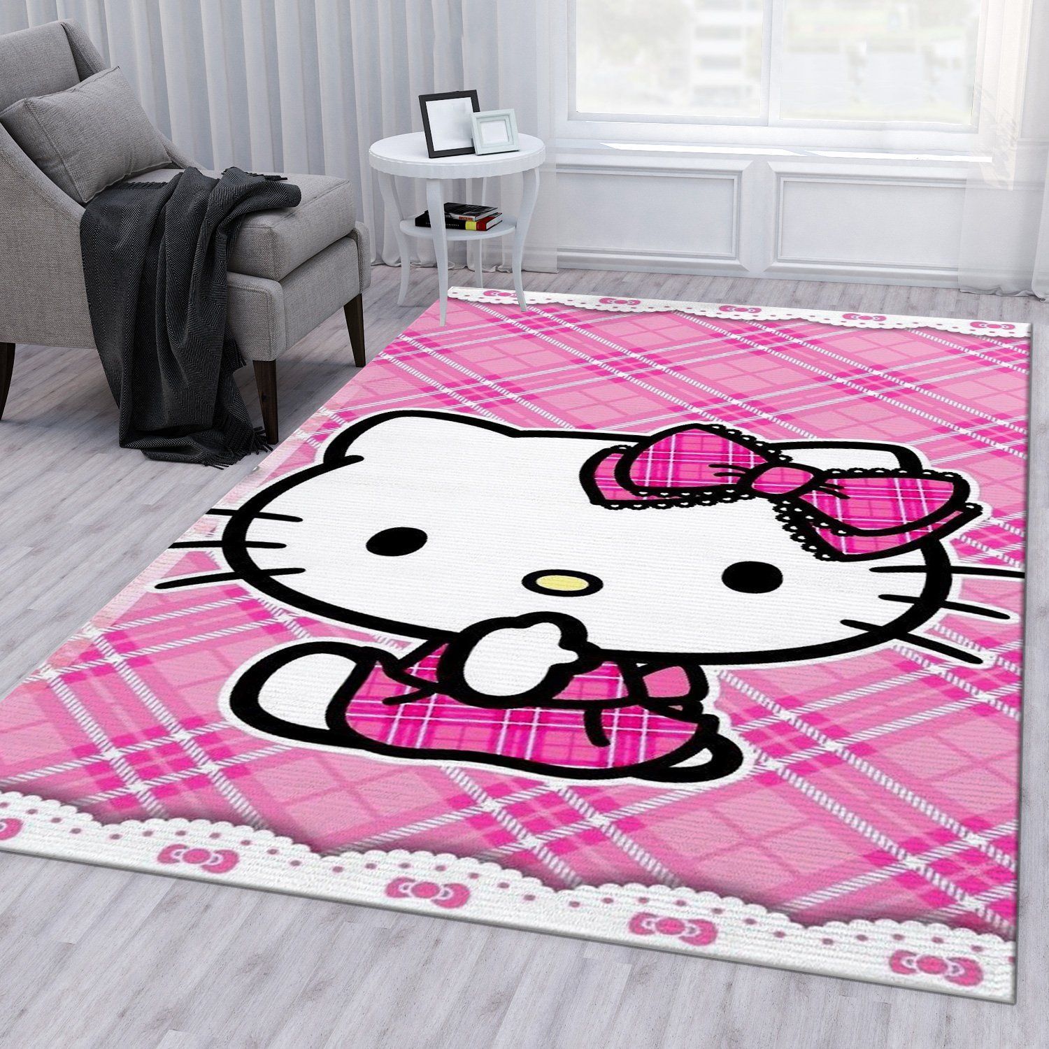 Hello Kitty 3 Rug Bedroom Rug Home Decor Floor Decor - Indoor Outdoor Rugs