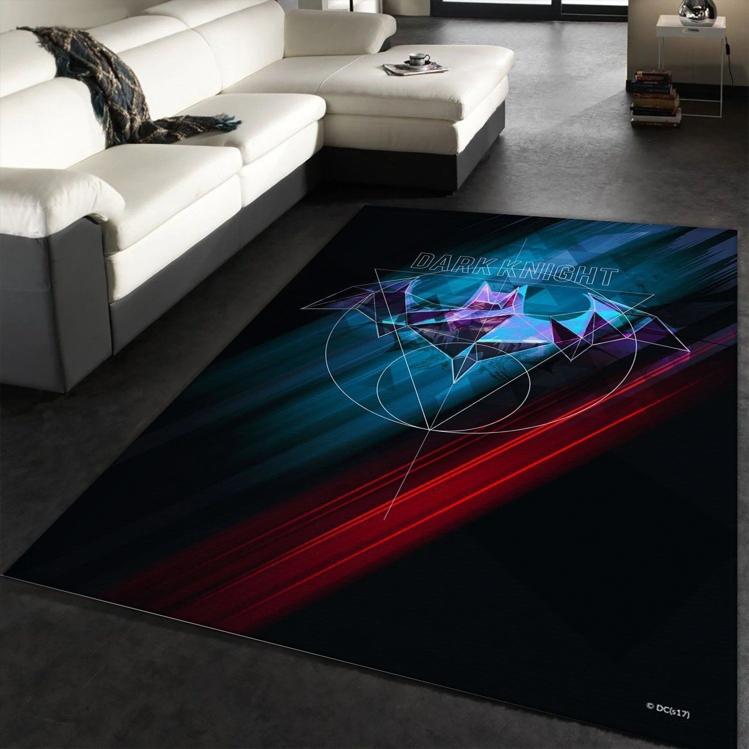 Dark Knight Area Rug, Living Room Rug, Home Decor Floor Decor - Indoor Outdoor Rugs