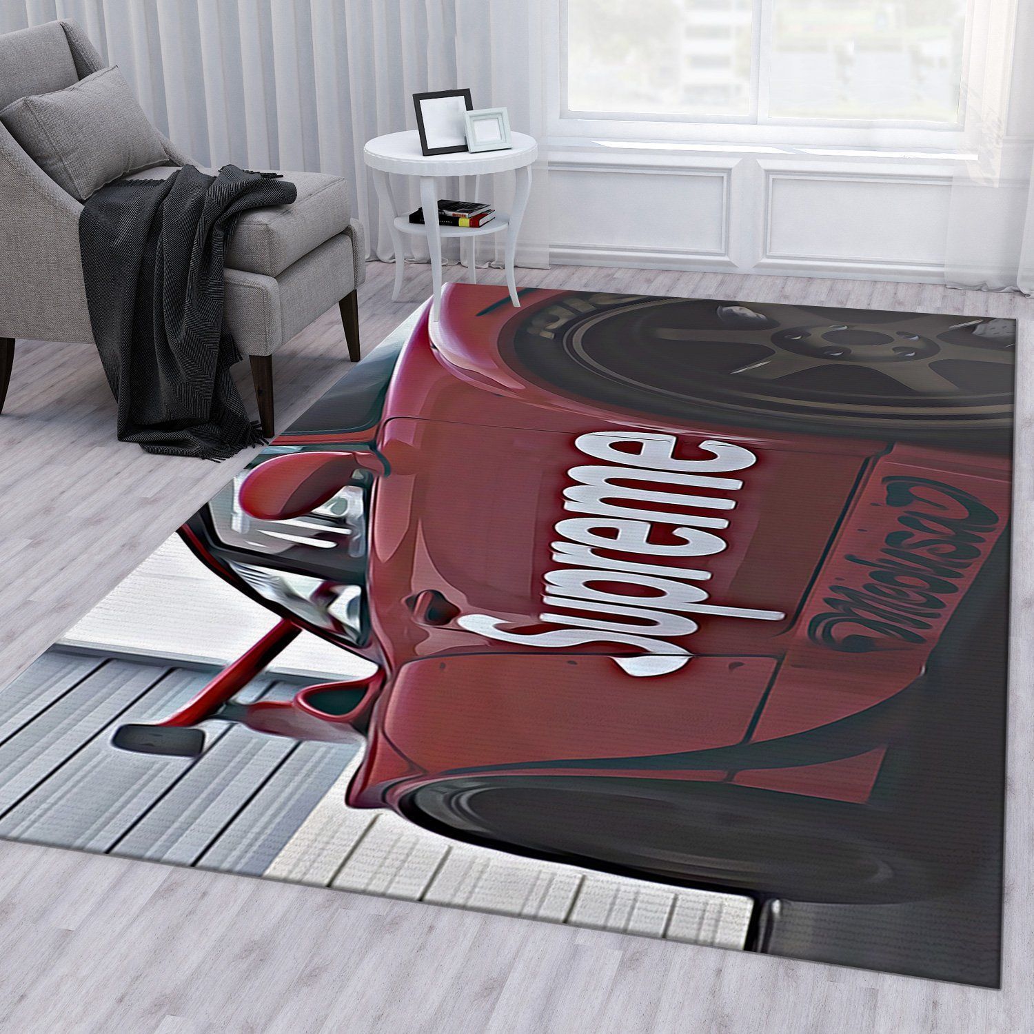 Supreme Lamborghini V10 Area Rug For Gift Living Room Rug US Gift Decor - Indoor Outdoor Rugs