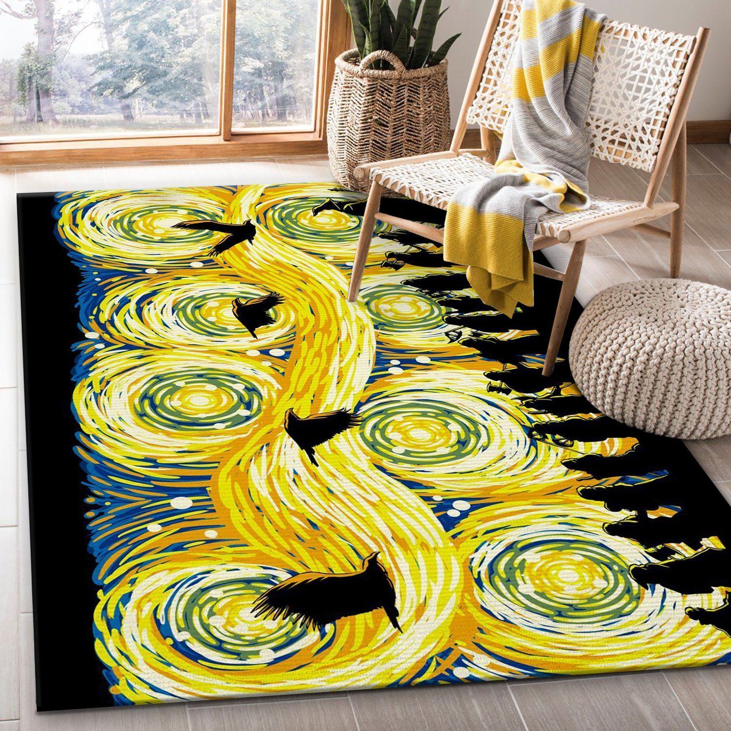 Starry Adventure Area Rug, Living Room Rug, Family Gift US Decor - Indoor Outdoor Rugs