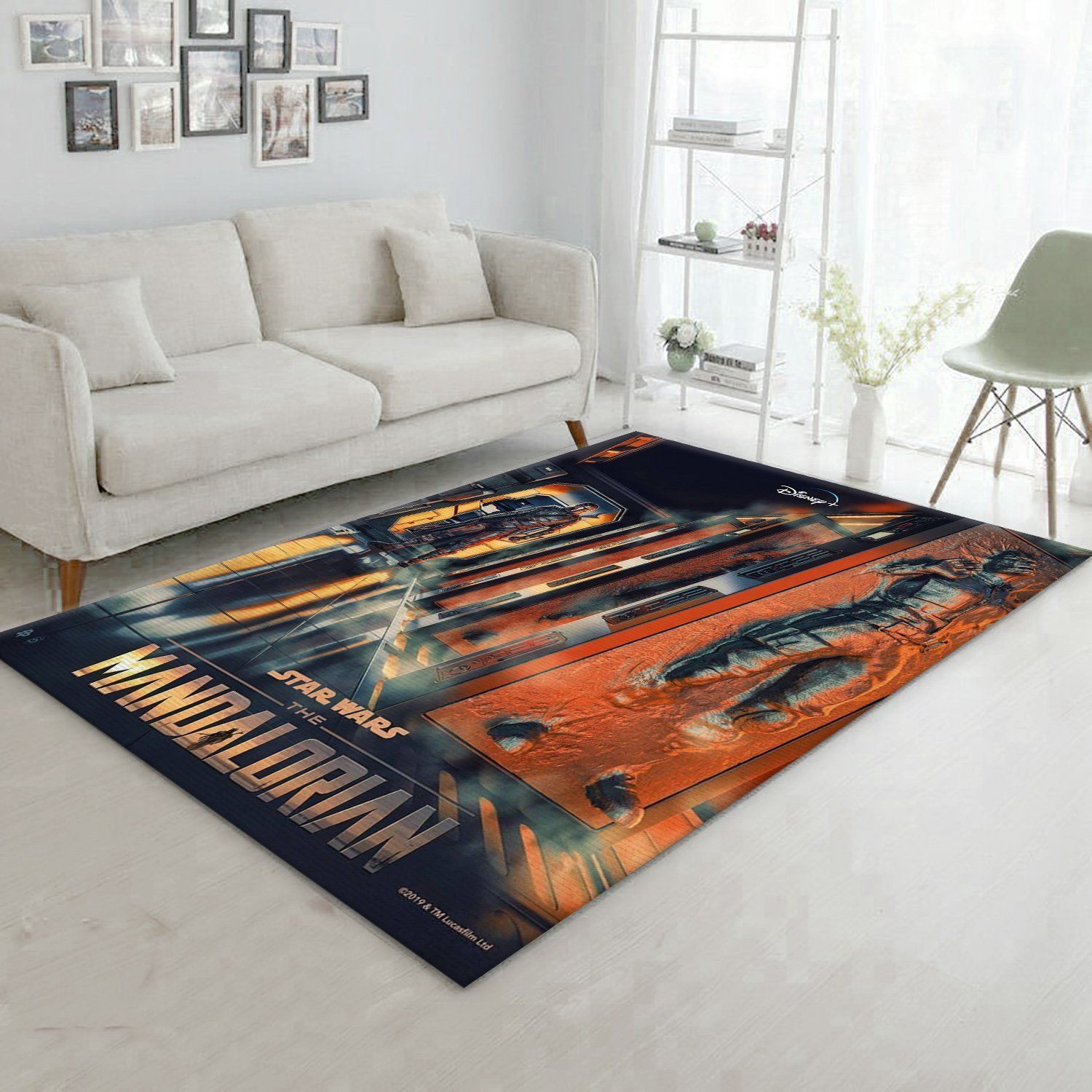 Mandalorian Baby Yoda Ver62 Area Rug Bedroom Rug US Gift Decor - Indoor Outdoor Rugs