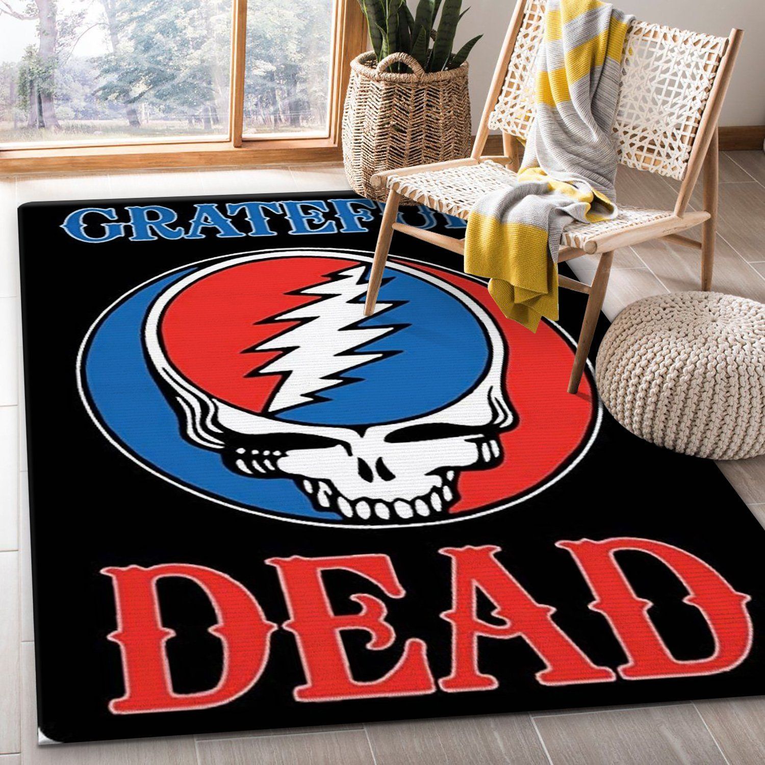 Grateful Dead Area Rug Carpet Bedroom Rug Christmas Gift US Decor - Indoor Outdoor Rugs