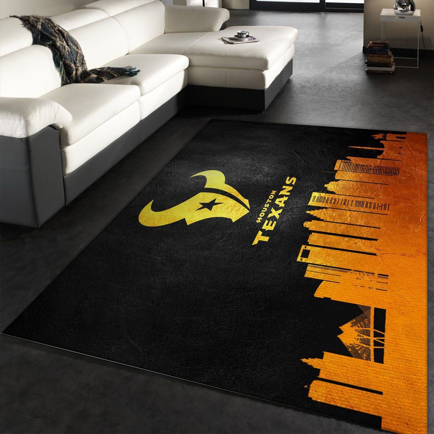 Houston Texans Skyline NFL Area Rug Carpet, Living Room Rug, Christmas Gift US Decor - Indoor Outdoor Rugs