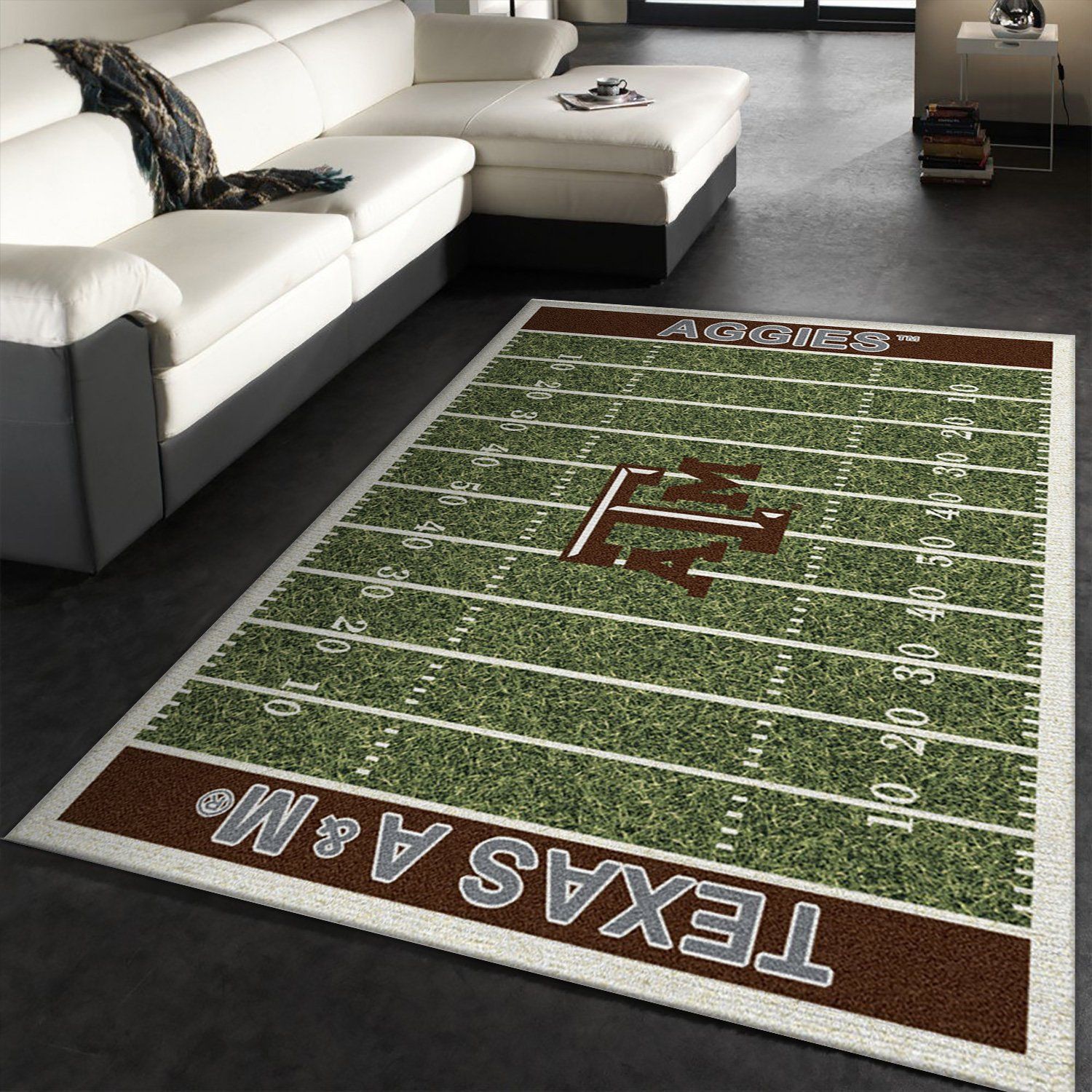 College Texas A Amp M NFL Team Logo Area Rug, Kitchen Rug, Christmas Gift US Decor - Indoor Outdoor Rugs