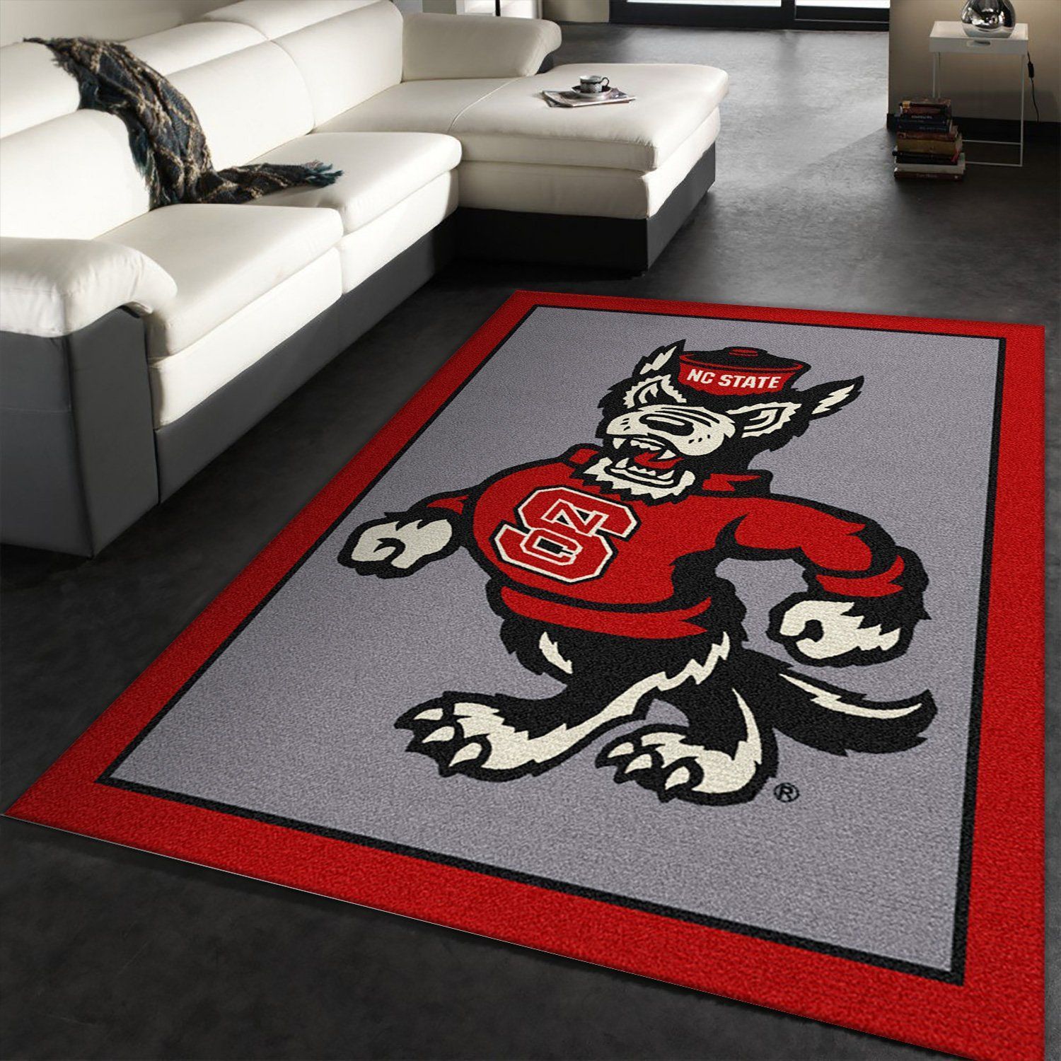 College Spirit North Carolina State Sport Area Rug For Christmas Team Logo Home Decor Floor Decor - Indoor Outdoor Rugs