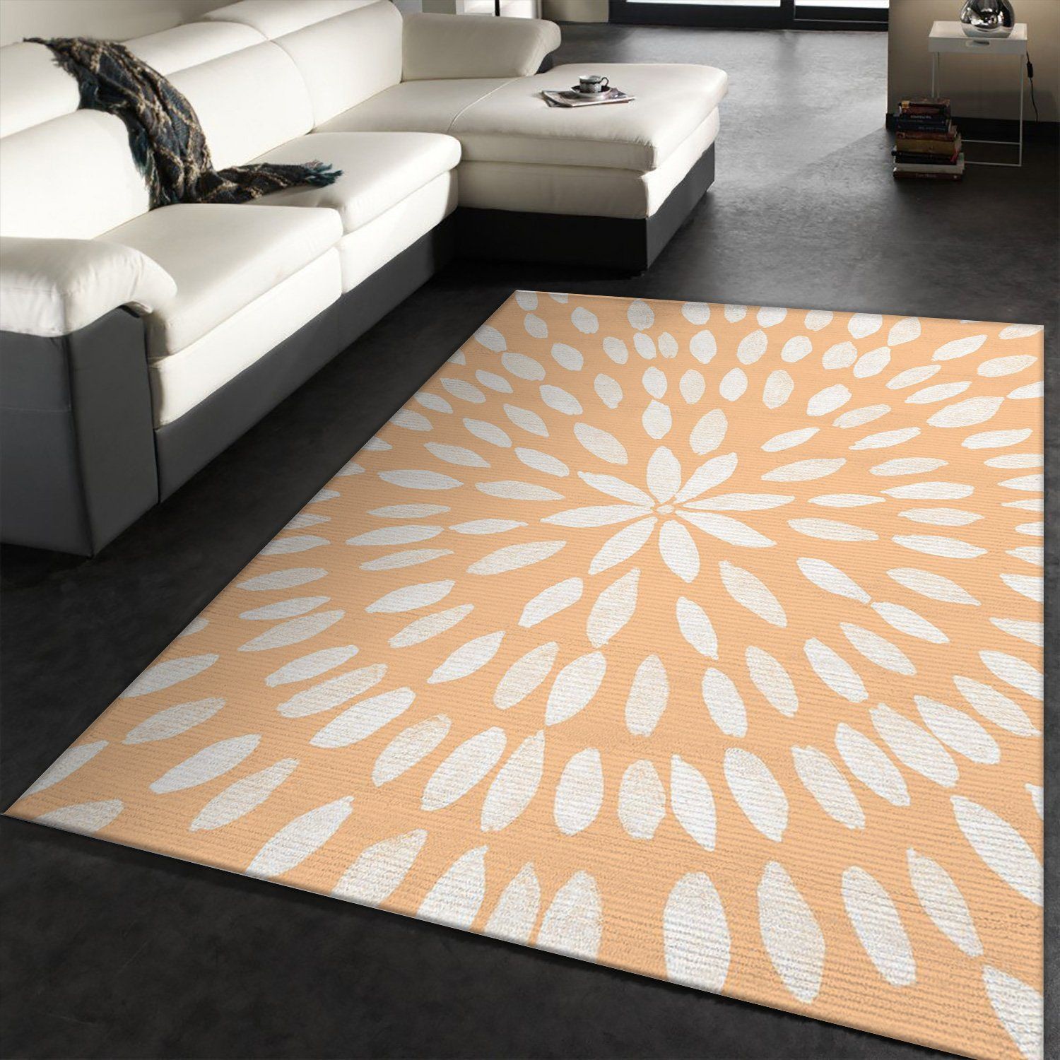 Mandala Flower 6 Area Rug, Living Room Rug, Home US Decor - Indoor Outdoor Rugs