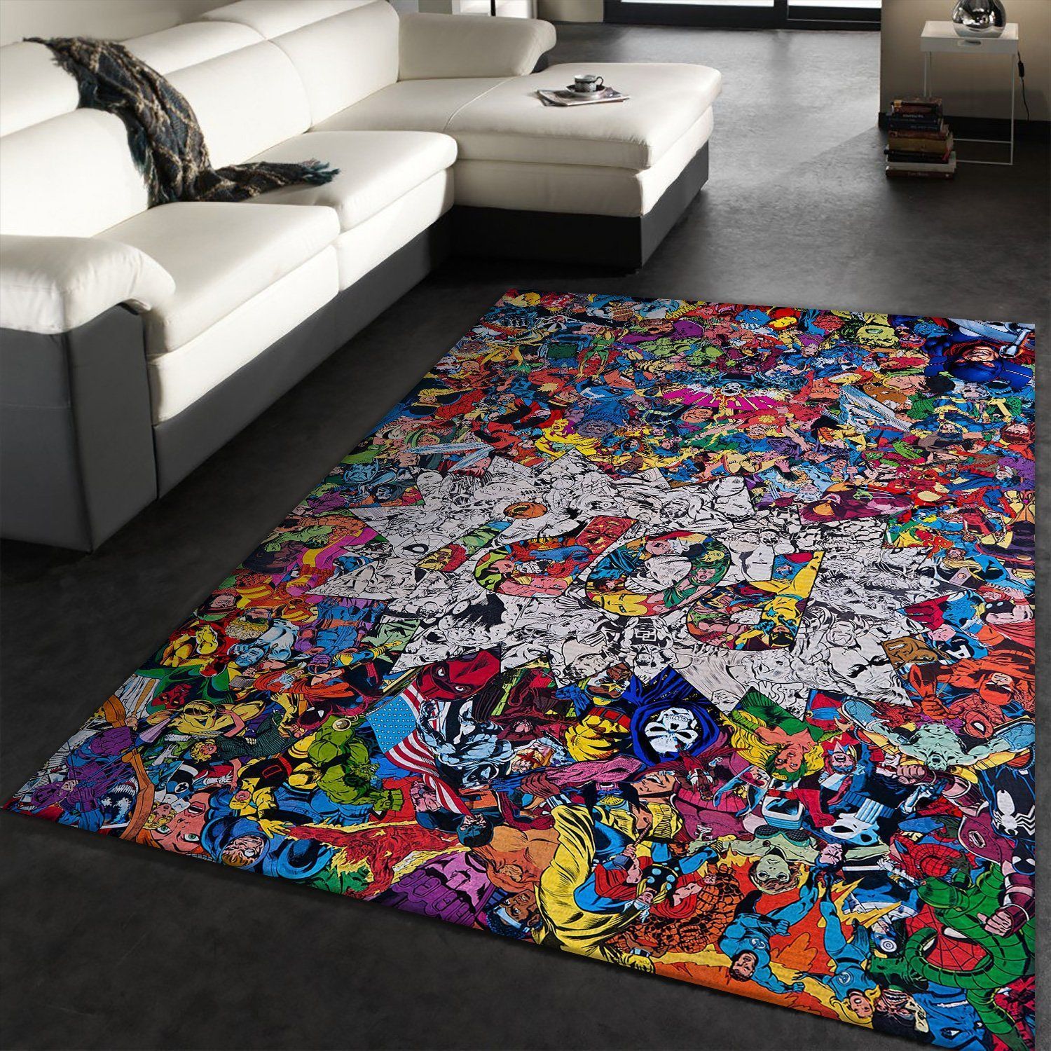 Marvel Comics Area Rug Home Decor Bedroom Living Room Decor Living Room Rugs Floor Decor - Indoor Outdoor Rugs