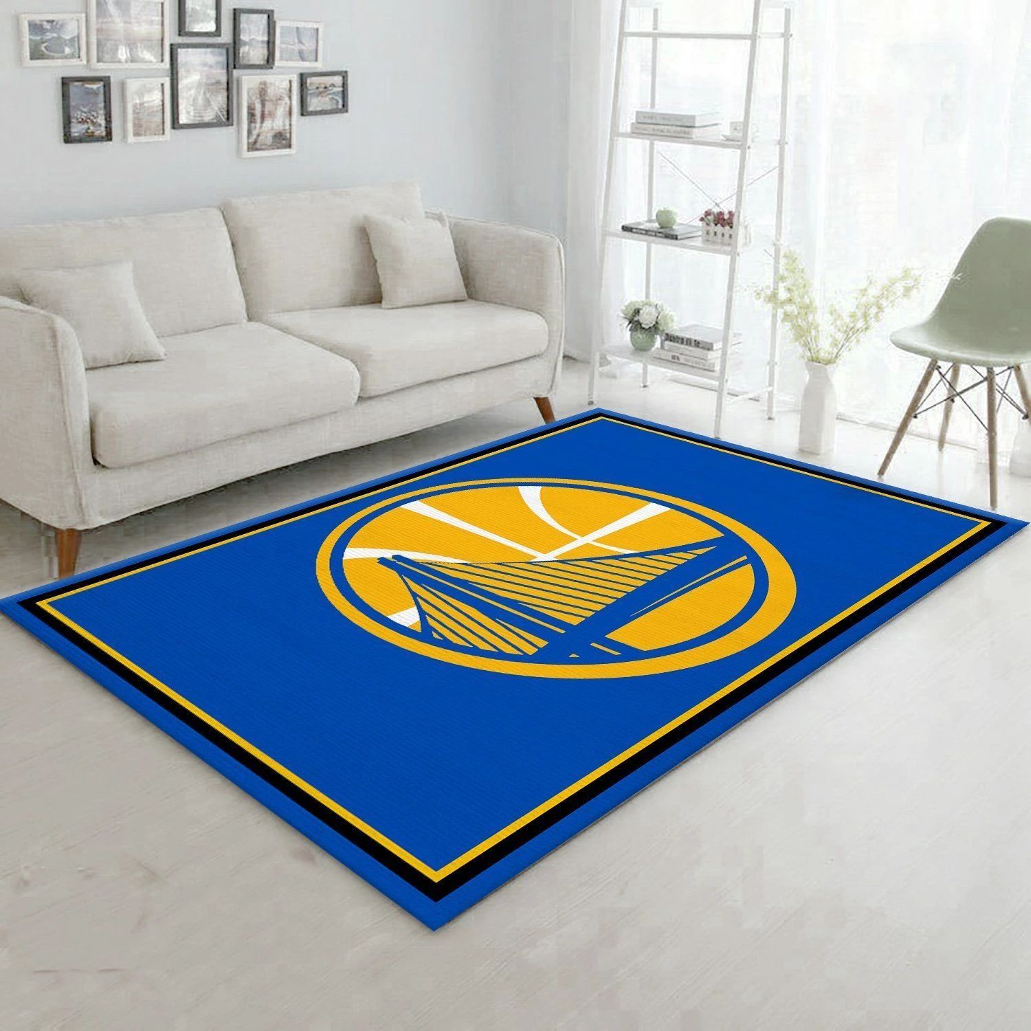 Golden State Warriors NBA Area Rugs Living Room Carpet Floor Decor The US Decor - Indoor Outdoor Rugs