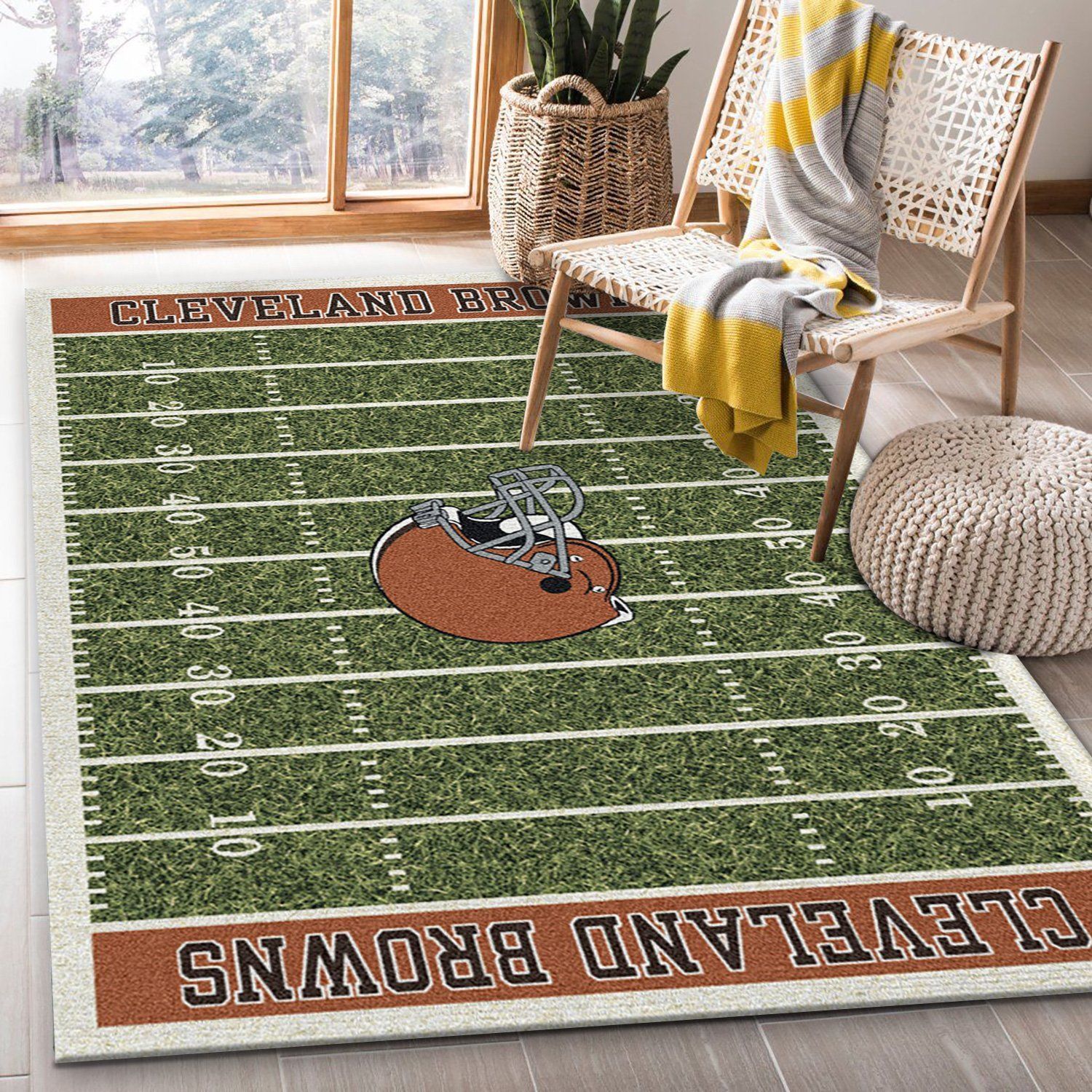 Nfl Homefield Cleveland Browns Area Rug For Christmas, Kitchen Rug, Home Decor Floor Decor - Indoor Outdoor Rugs