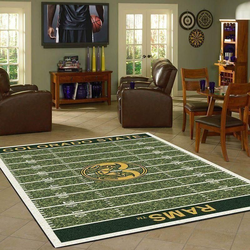 Nfl Football Fans Colorado State Rams Home Field Area Rug Sport Home Decor - Indoor Outdoor Rugs