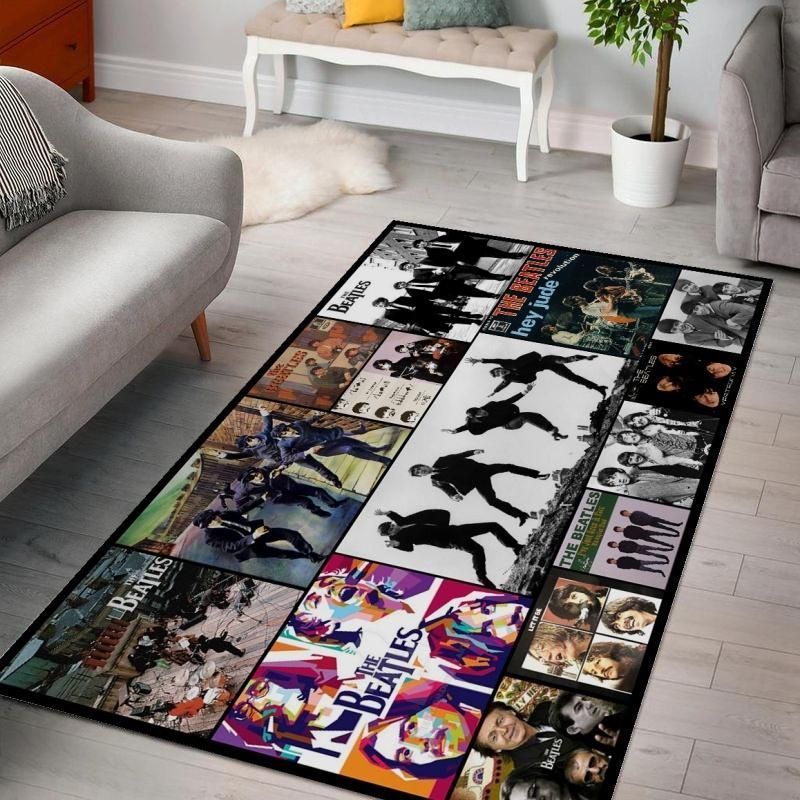 The Beatles Living Room Area Rug Carpet, Kitchen Rug, US Gift Decor - Indoor Outdoor Rugs