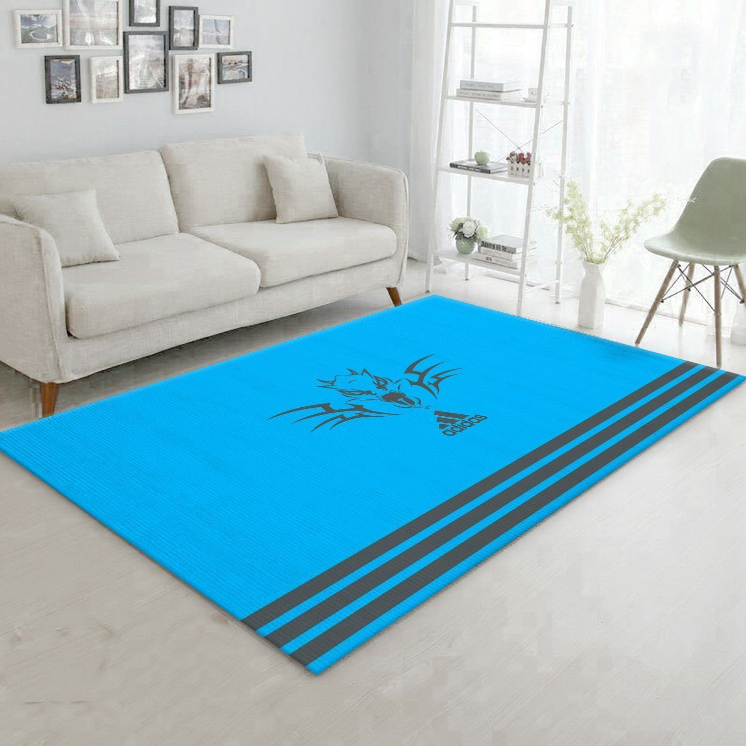 Adidas Area Rug Living Room Rug Home Decor Floor Decor - Indoor Outdoor Rugs