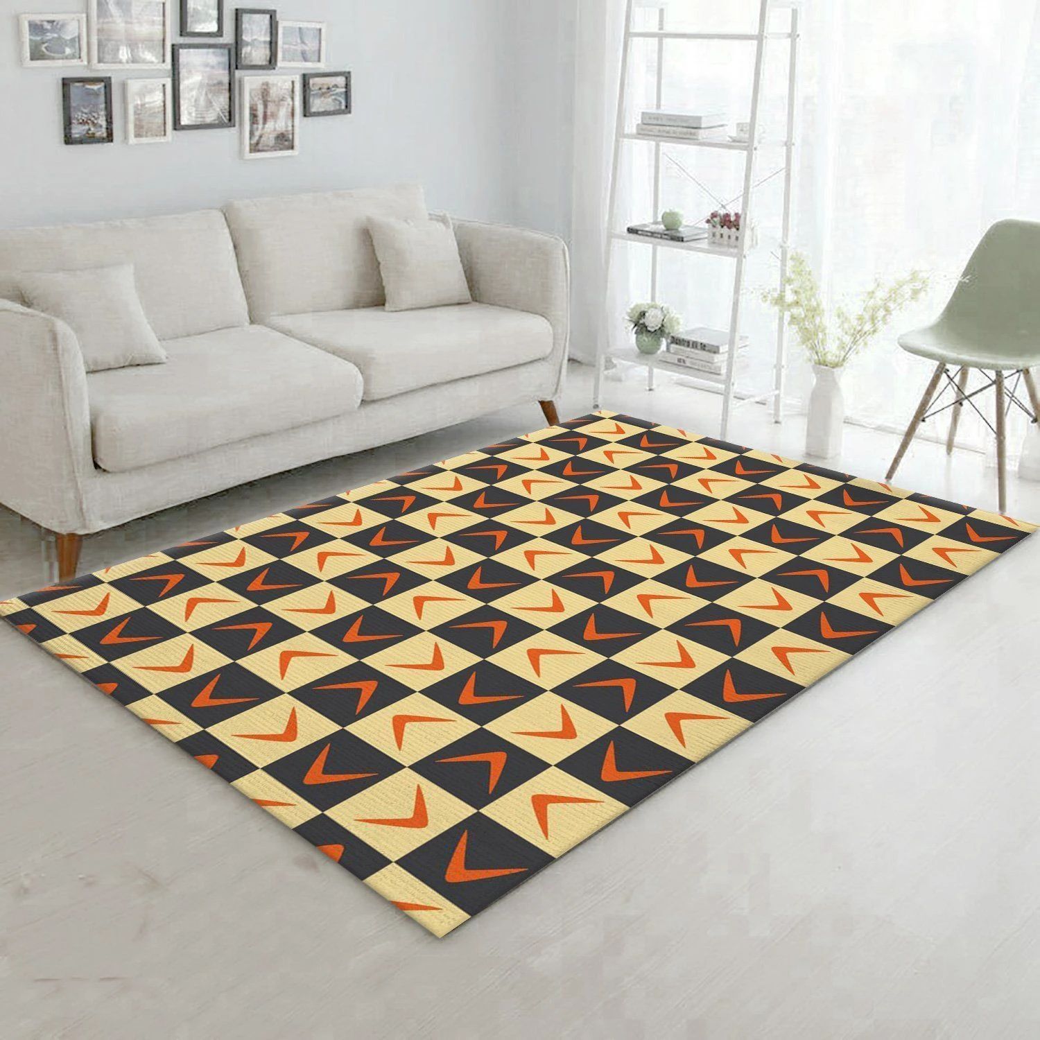 Midcentury Pattern 40 Area Rug Carpet, Bedroom, Christmas Gift US Decor - Indoor Outdoor Rugs