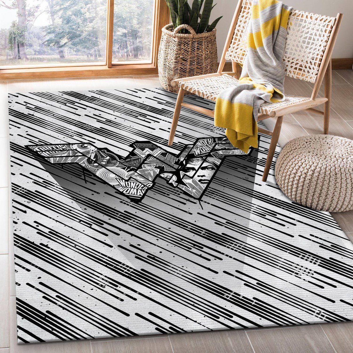 Noir Area Rug Carpet, Kitchen Rug, Christmas Gift US Decor - Indoor Outdoor Rugs