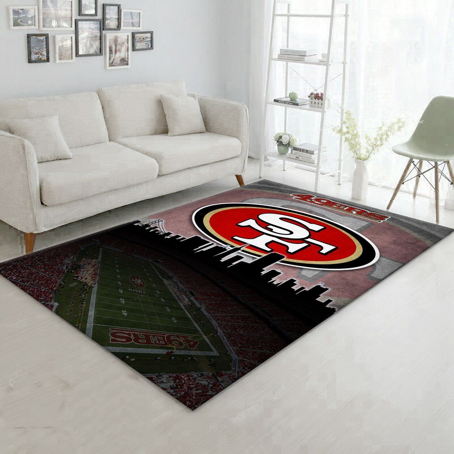 San Francisco 49ers NFL Area Rug Living Room Rug US Gift Decor - Indoor Outdoor Rugs