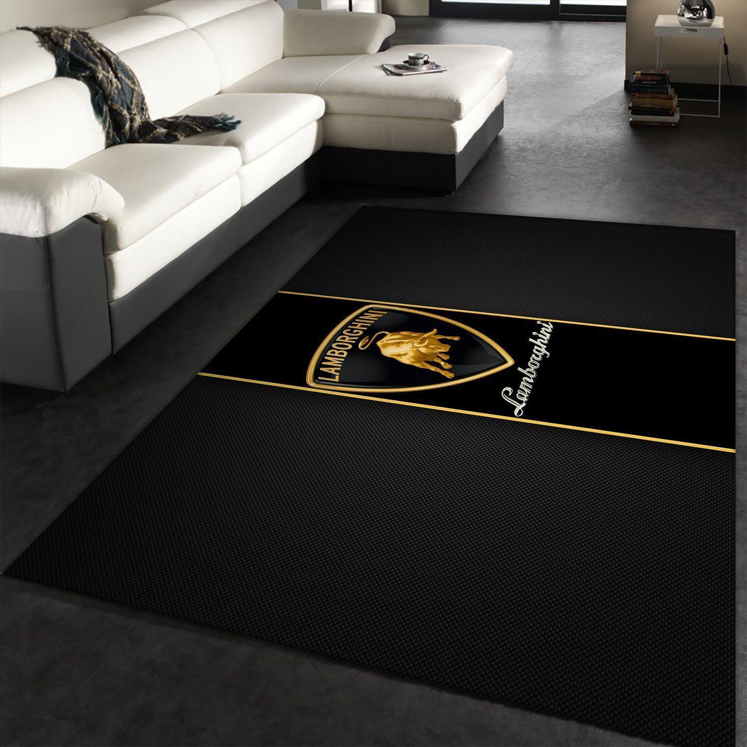 Lamborghini Logo SuperCars Area Rugs Living Room Carpet Local Brands Floor Decor The US Decor - Indoor Outdoor Rugs