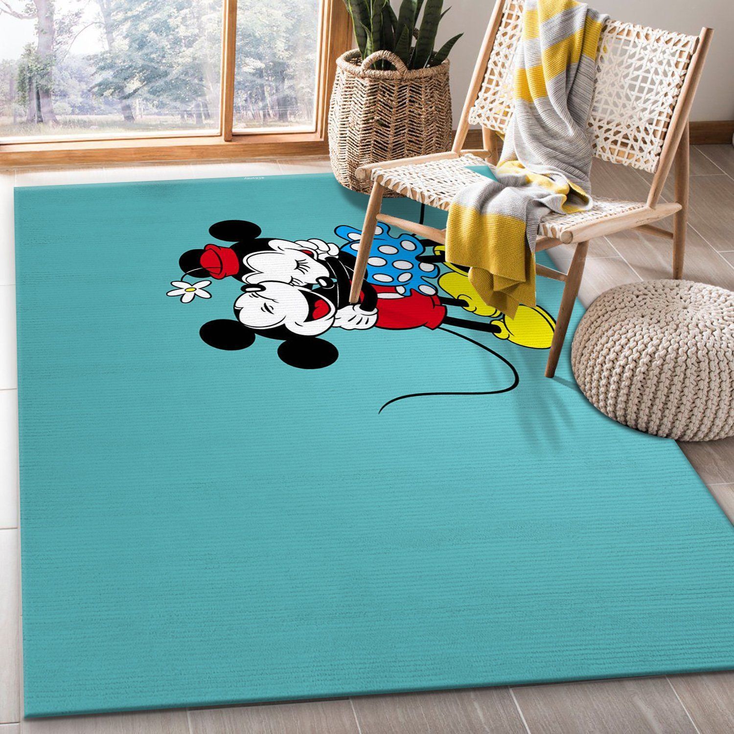 Minnie Mouse Ver8 Area Rug For Christmas Living Room Rug Family Gift US Decor - Indoor Outdoor Rugs