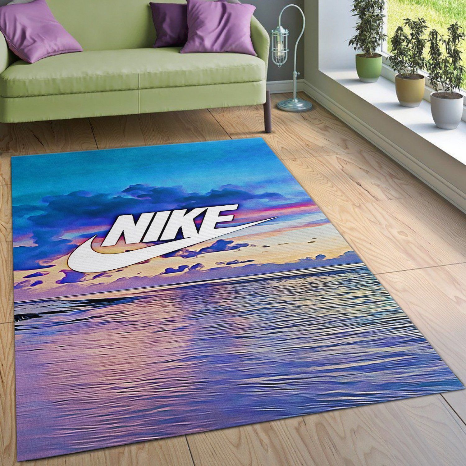 Nike Beach V1 Area Rug Bedroom Rug US Gift Decor - Indoor Outdoor Rugs