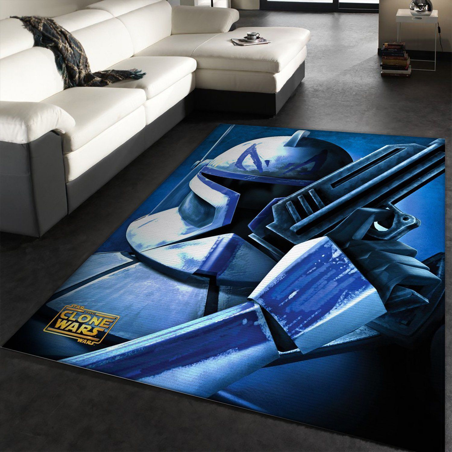 Captain Rex Star War Character Rug, Bedroom Rug, US Gift Decor - Indoor Outdoor Rugs