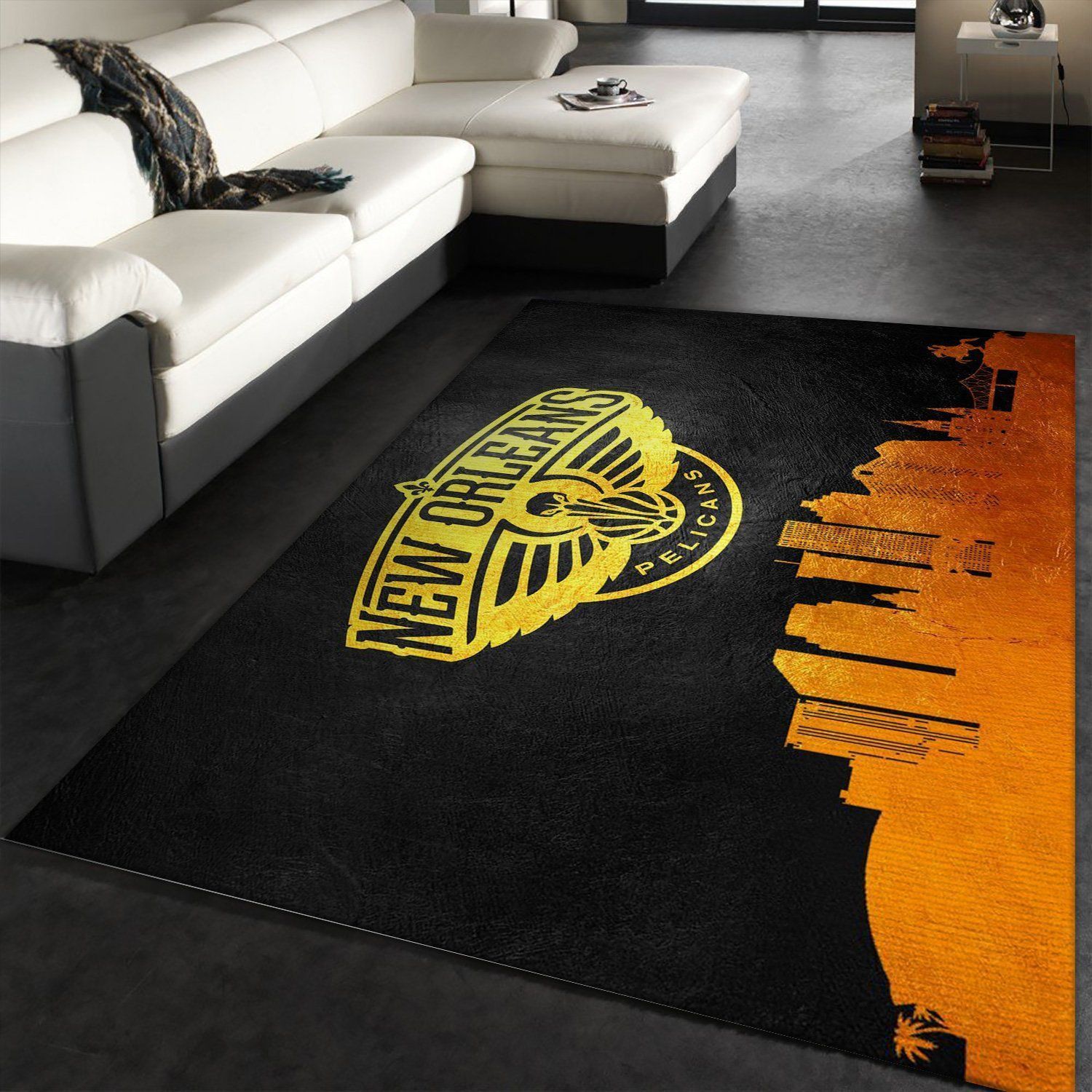 New Orleans Pelicans Area Rug For Christmas, Bedroom, Home Decor Floor Decor - Indoor Outdoor Rugs