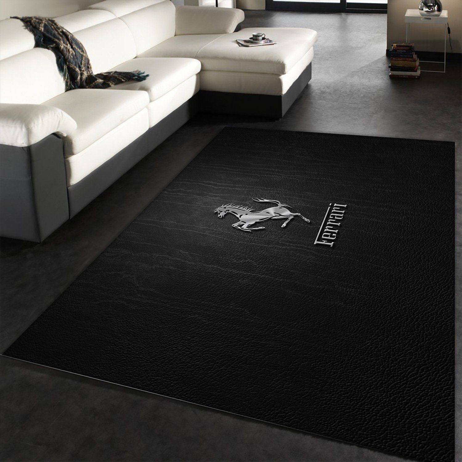 Ferrari Logo Area Rug Bedroom Christmas Gift US Decor - Indoor Outdoor Rugs