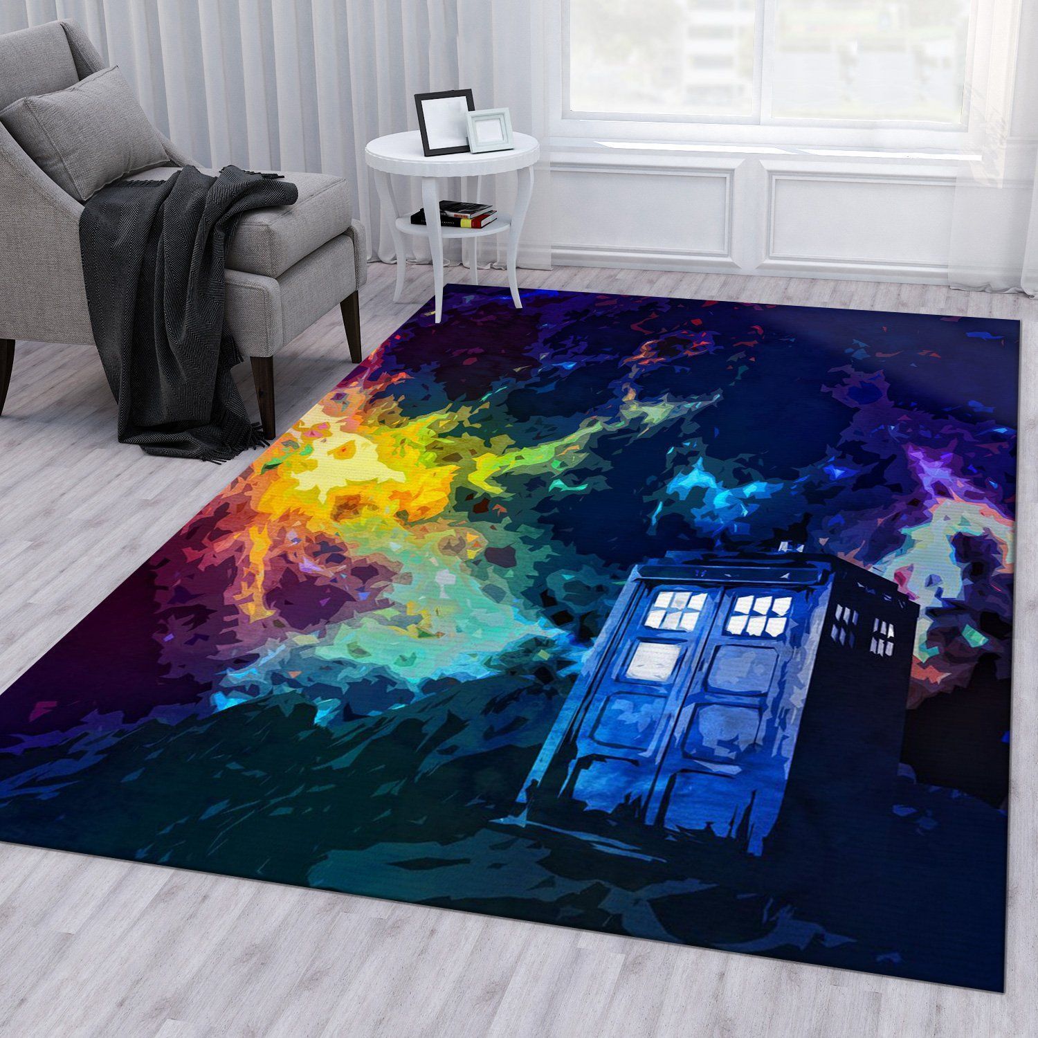 Time In Space Area Rug Living Room Rug US Gift Decor - Indoor Outdoor Rugs