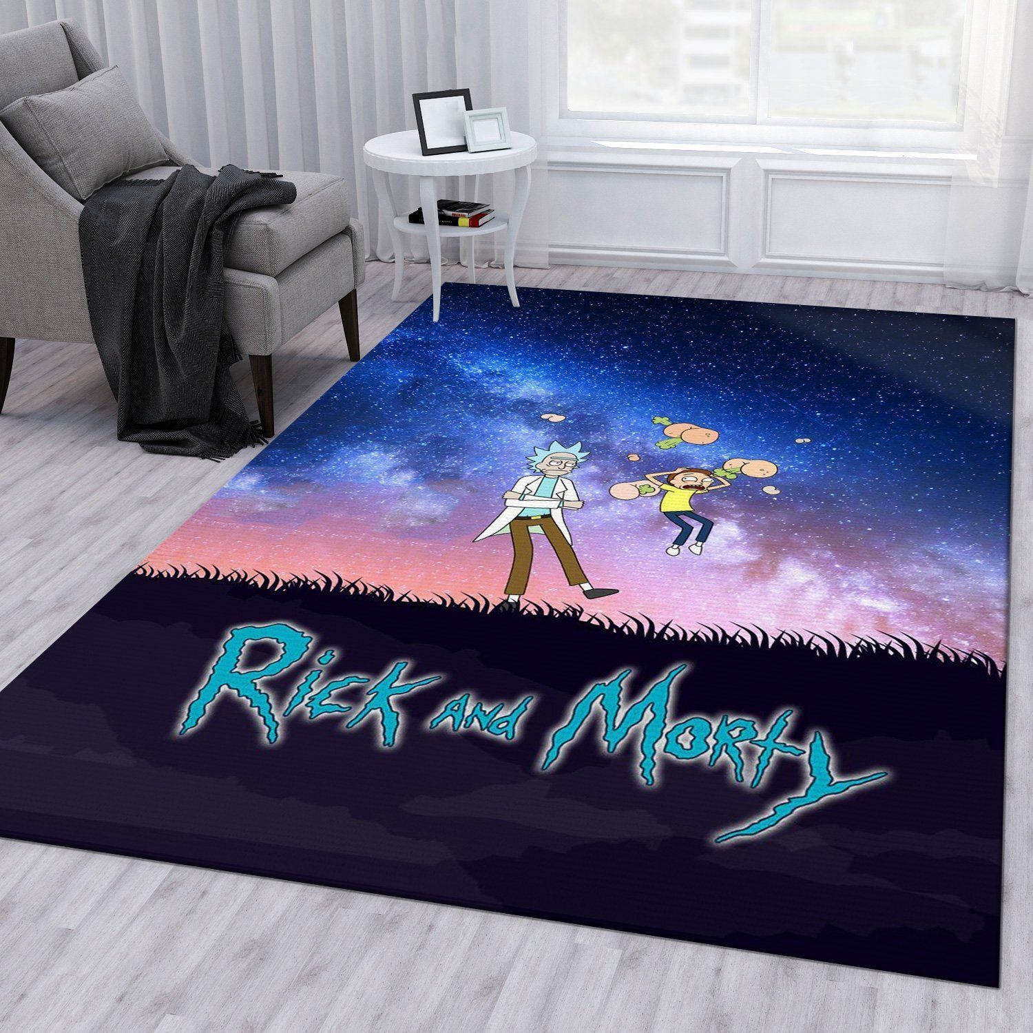 Rick And Morty Noel Gift Rug Bedroom Rug Home Decor Floor Decor - Indoor Outdoor Rugs