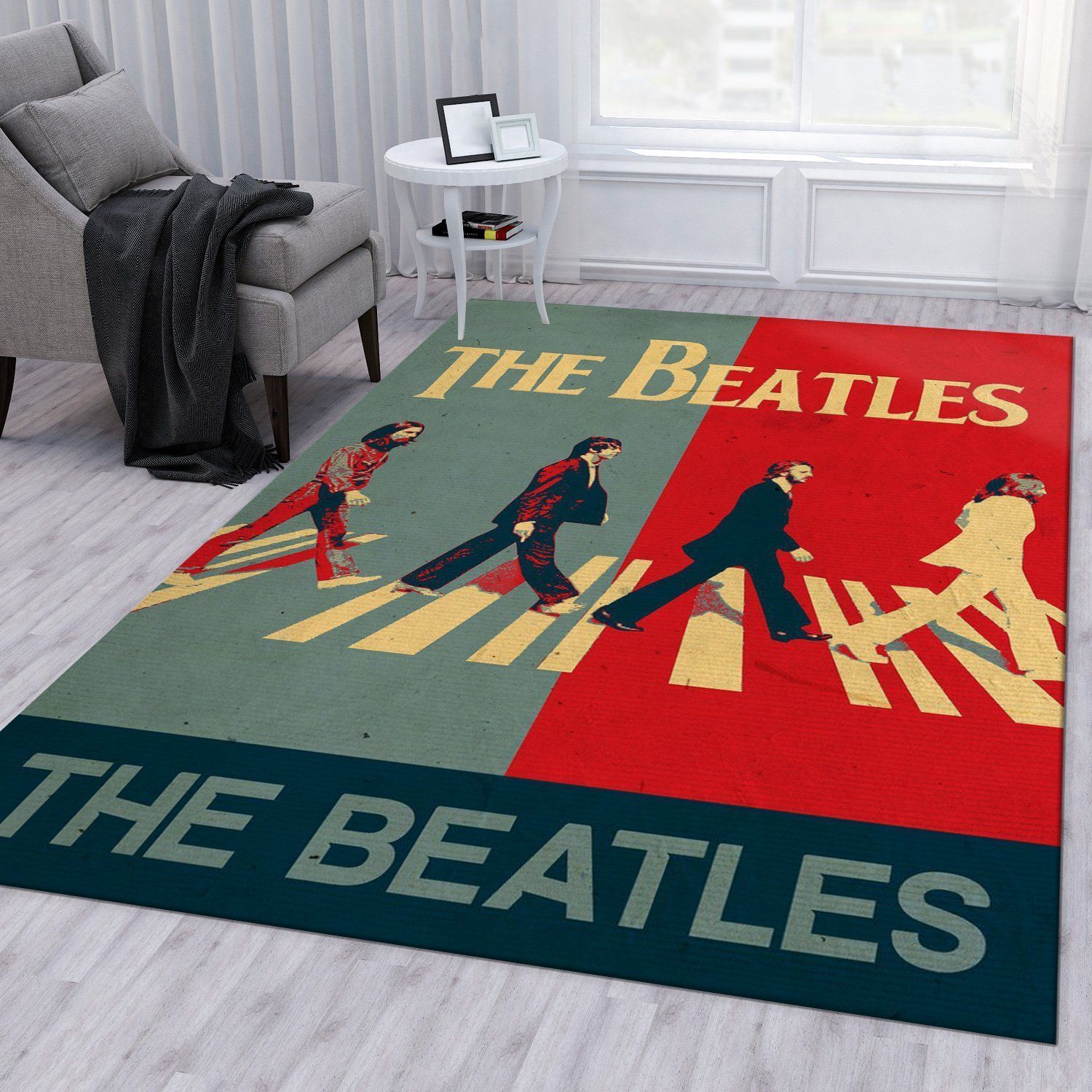 The Beatles Area Rug Living Room Rug Home US Decor - Indoor Outdoor Rugs