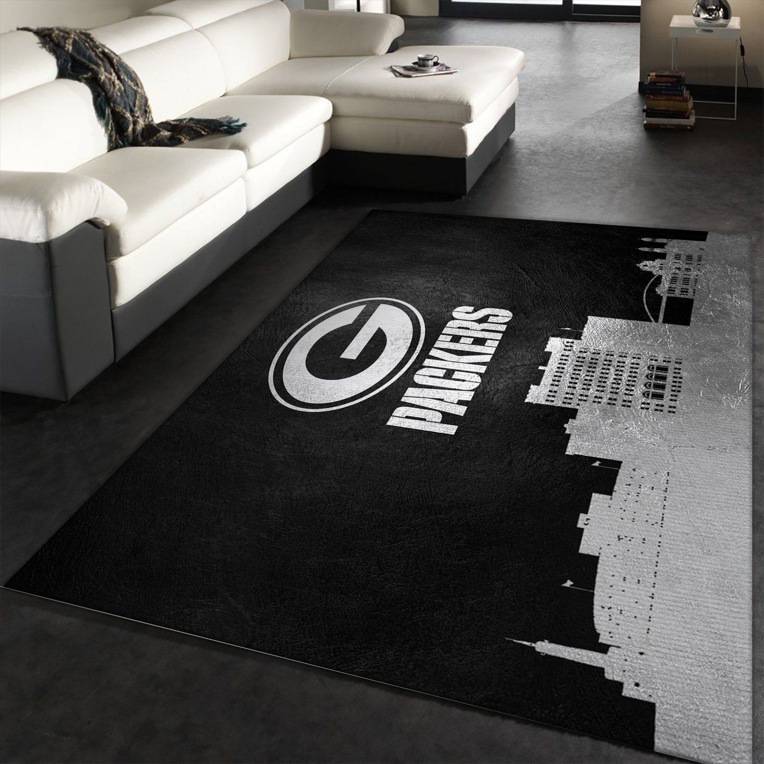 Green Bay Packers Skyline NFL Area Rug, Bedroom, Home Decor Floor Decor - Indoor Outdoor Rugs