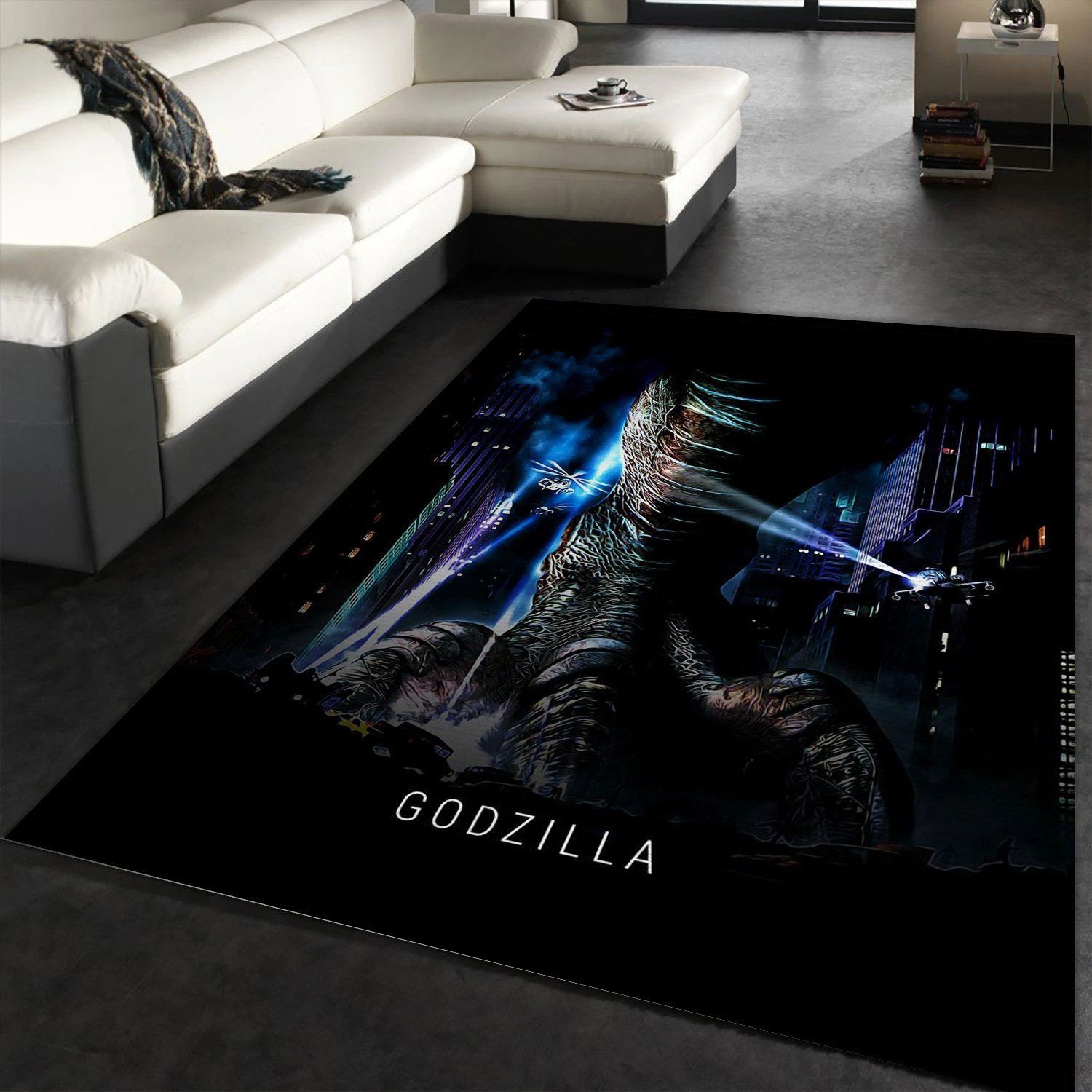 Godzilla Area Rug Art Painting Movie Rugs Home Decor Floor Decor - Indoor Outdoor Rugs