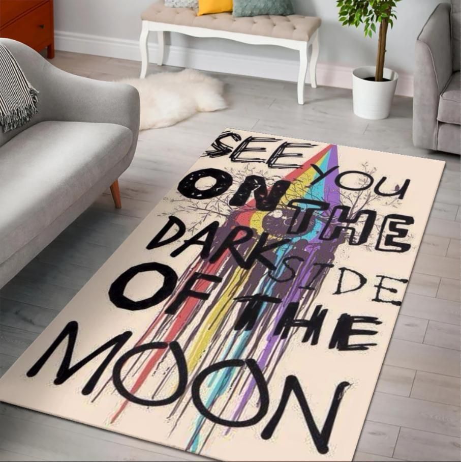 Pink Floyd See You On The Dark Side Of The Moon Area Rug Rugs For Living Room Rug Home Decor - Indoor Outdoor Rugs