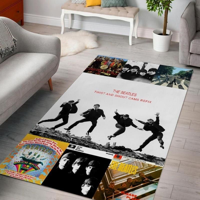 The Beatles V2 Living Rooms Area Rug Carpet, Bedroom, Floor Decor - Indoor Outdoor Rugs