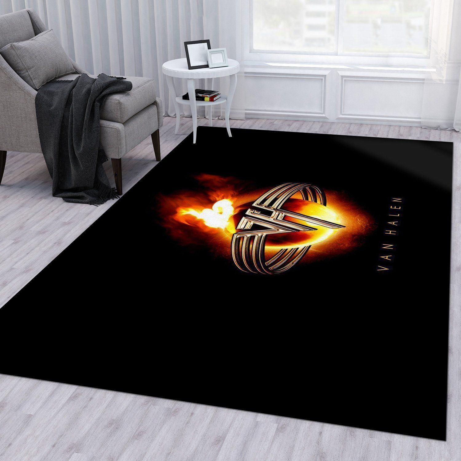 Van Halen Logo Rug Living Room Rug US Gift Decor - Indoor Outdoor Rugs