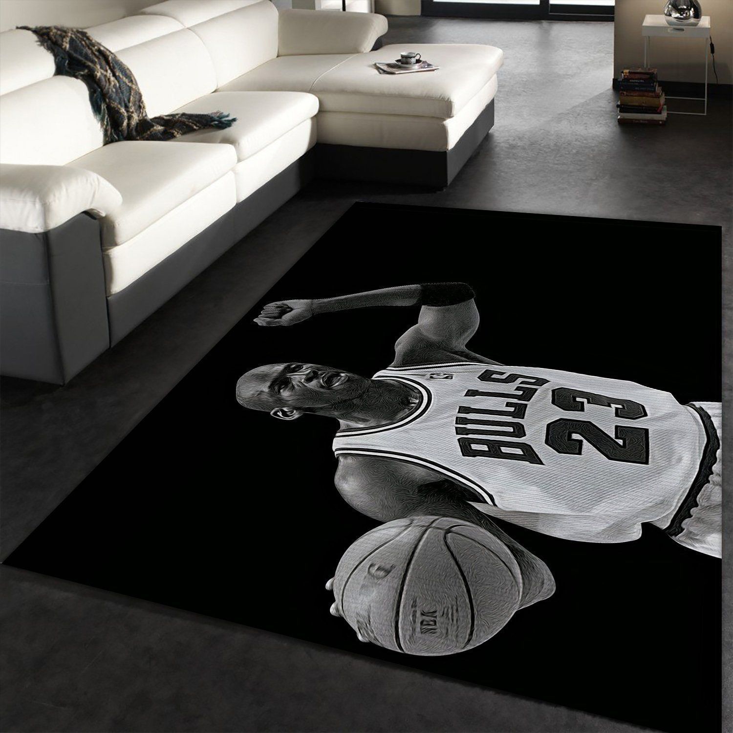 Basketball Nba Michael Jordan R Rug Area Rug Floor Decor - Indoor Outdoor Rugs