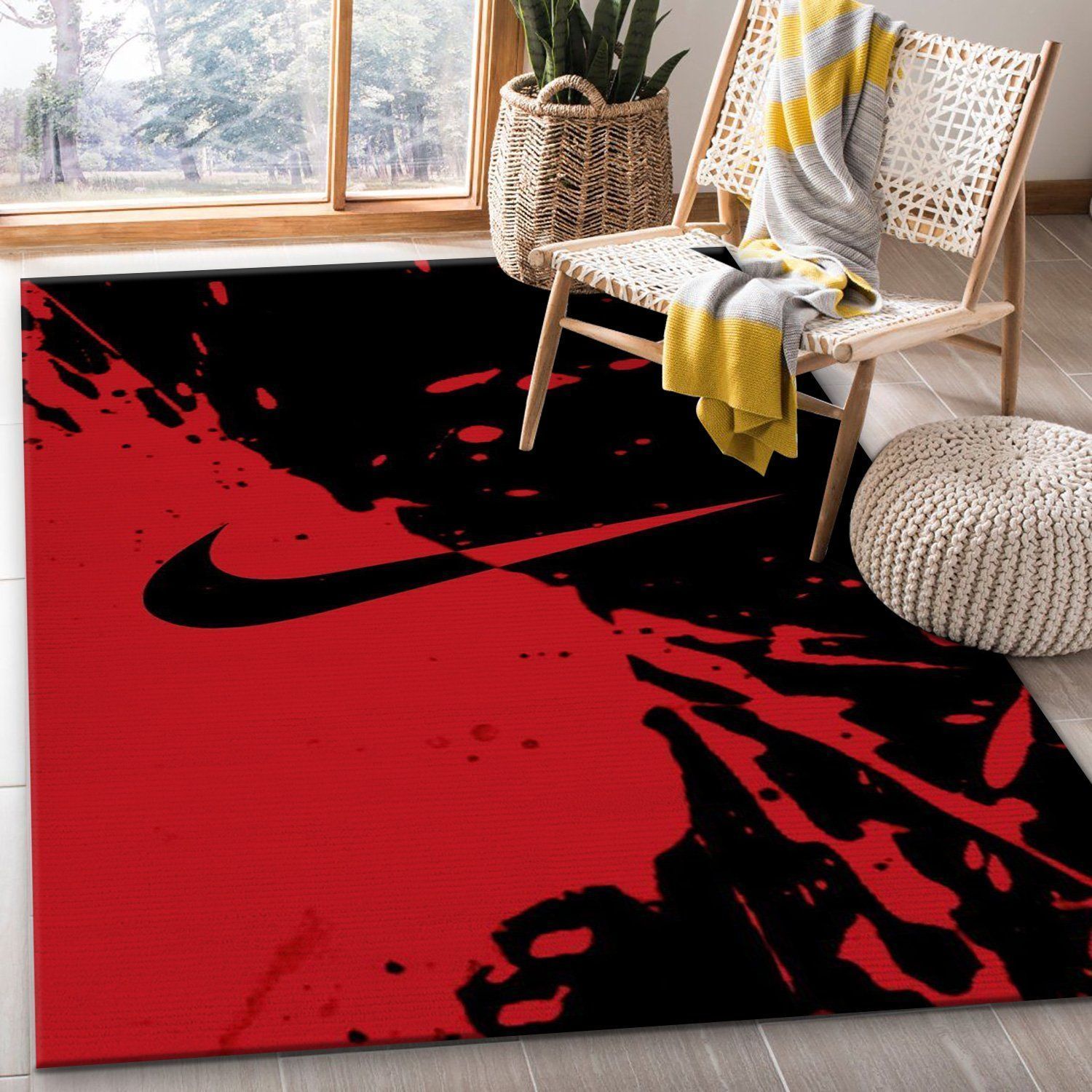 Nike Fashion Brand Area Rug Living Room Rug Christmas Gift US Decor - Indoor Outdoor Rugs