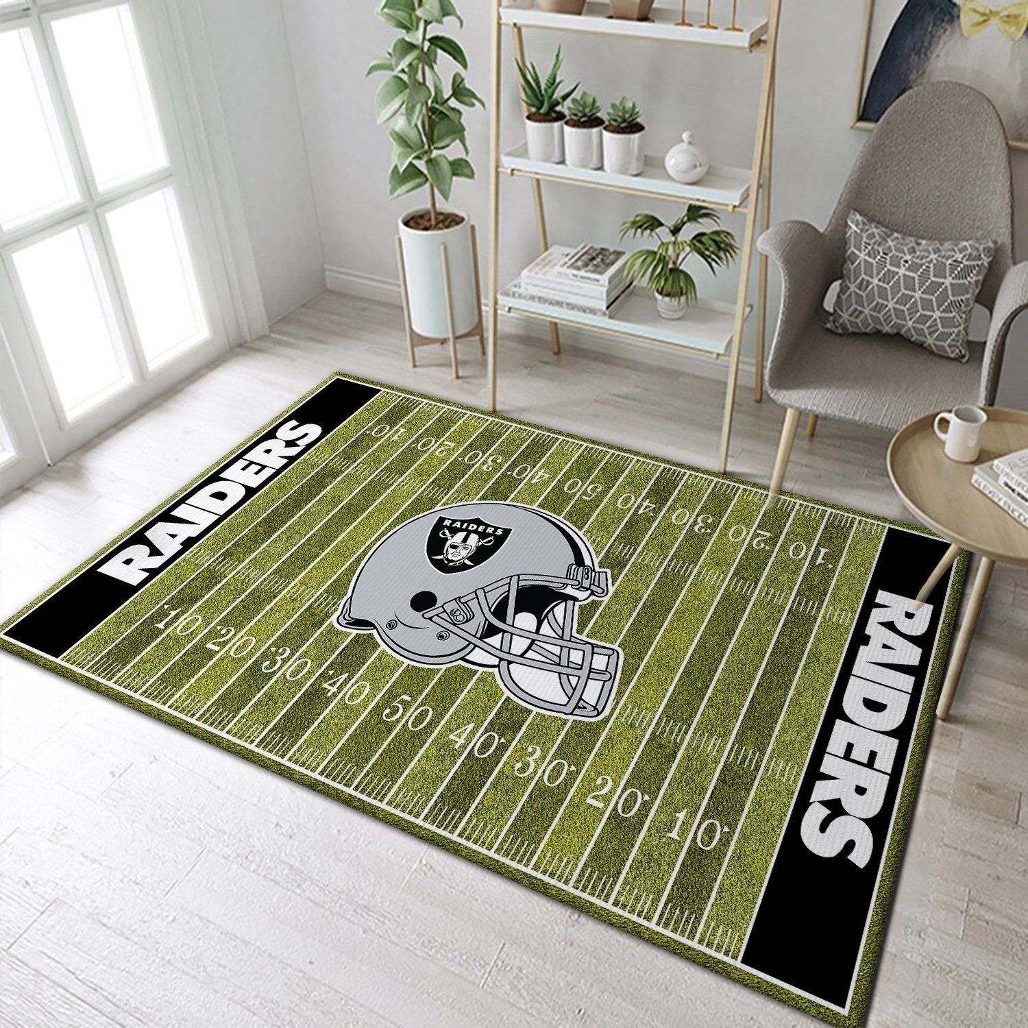 Oakland Raiders Nfl Area Rugs Living Room Carpet Christmas Gift Floor Decor - Indoor Outdoor Rugs