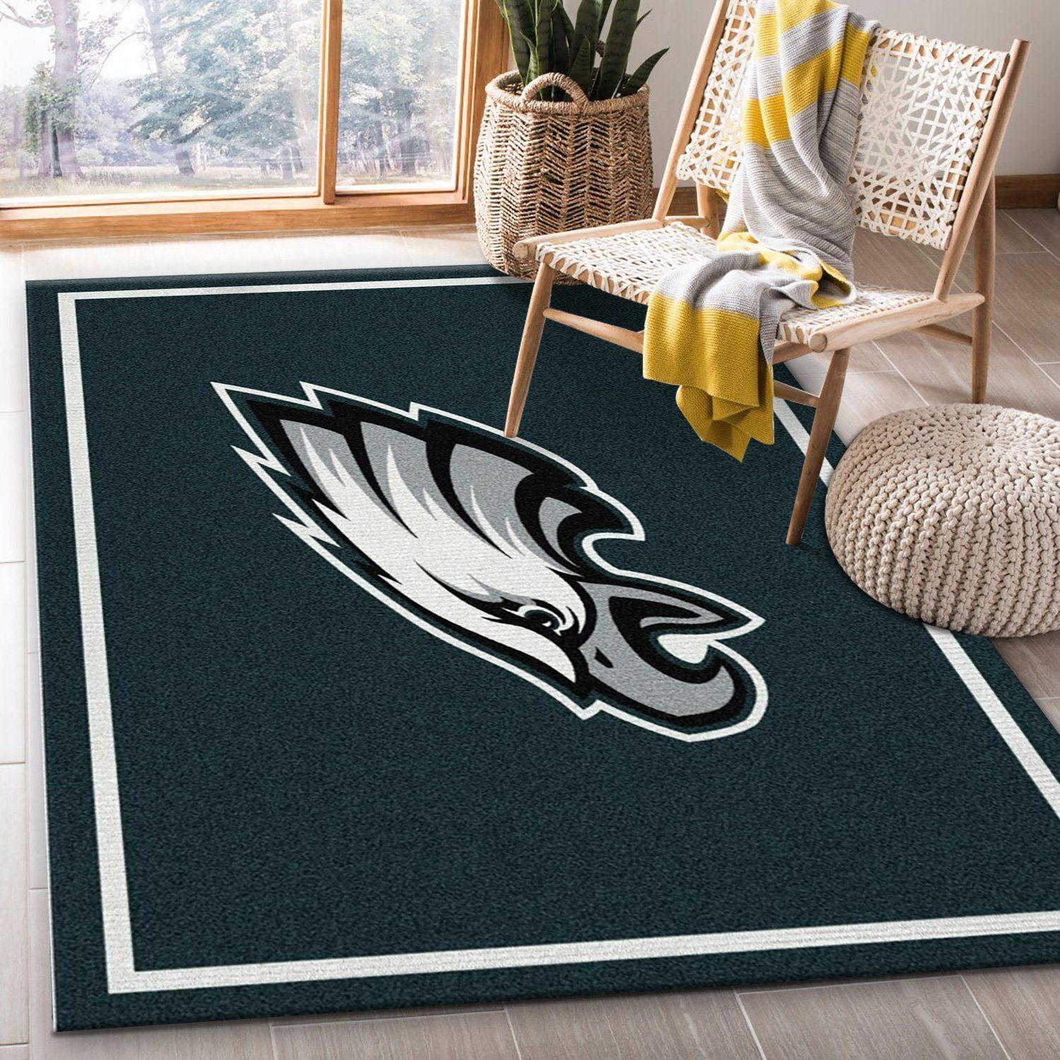 Philadelphia Eagles Imperial Spirit Rug NFL Area Rug For Christmas, Bedroom, Family Gift US Decor - Indoor Outdoor Rugs