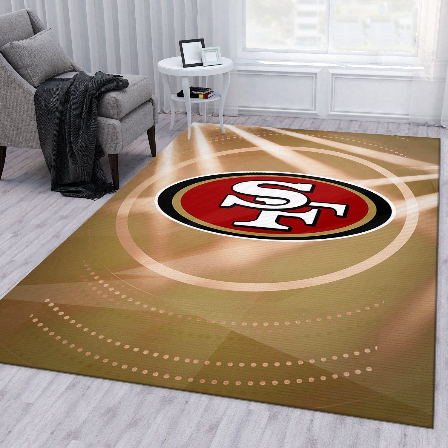 San Francisco 49ers NFL Area Rug Bedroom Rug US Gift Decor - Indoor Outdoor Rugs