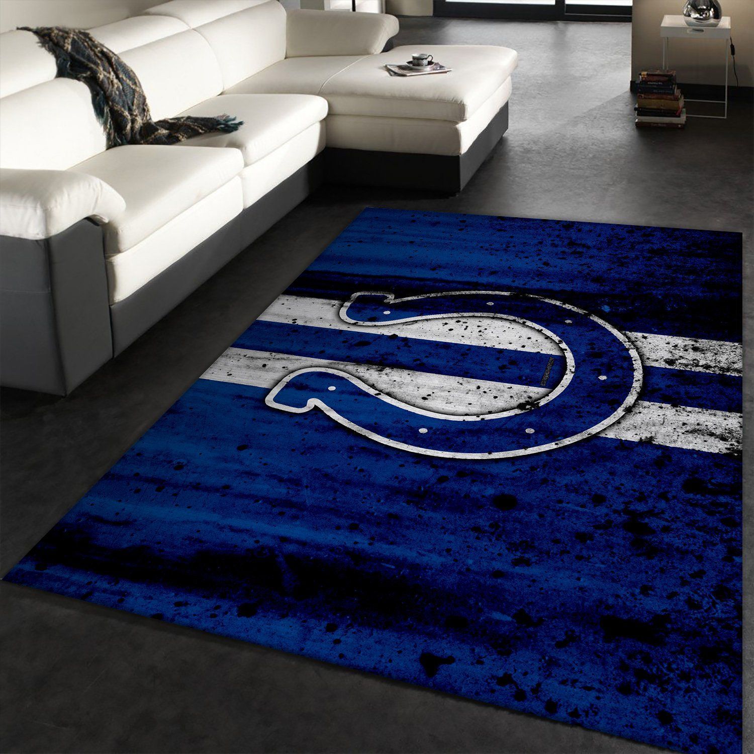 Indianapolis Colts Area Rug NFL Football Floor Decor - Indoor Outdoor Rugs