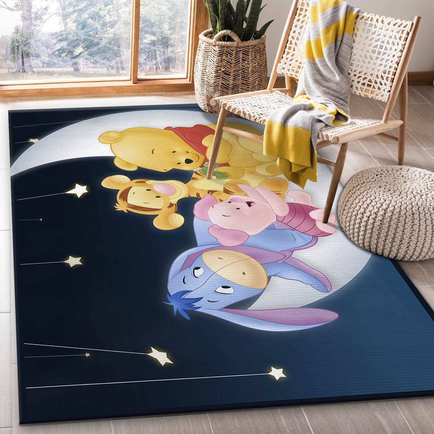 Pooh Area Rugs Living Room Carpet Christmas Gift Floor Decor The US Decor - Indoor Outdoor Rugs