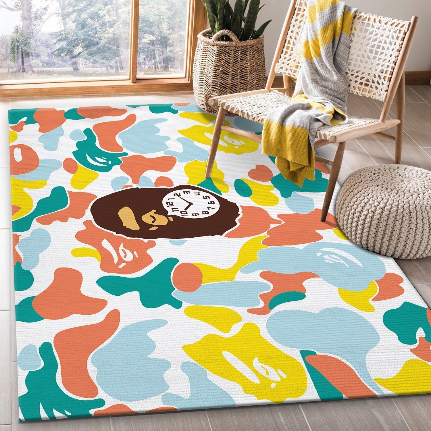 Bape Fashion Brand Many Colors Area Rugs Living Room Carpet Floor Decor The US Decor - Indoor Outdoor Rugs