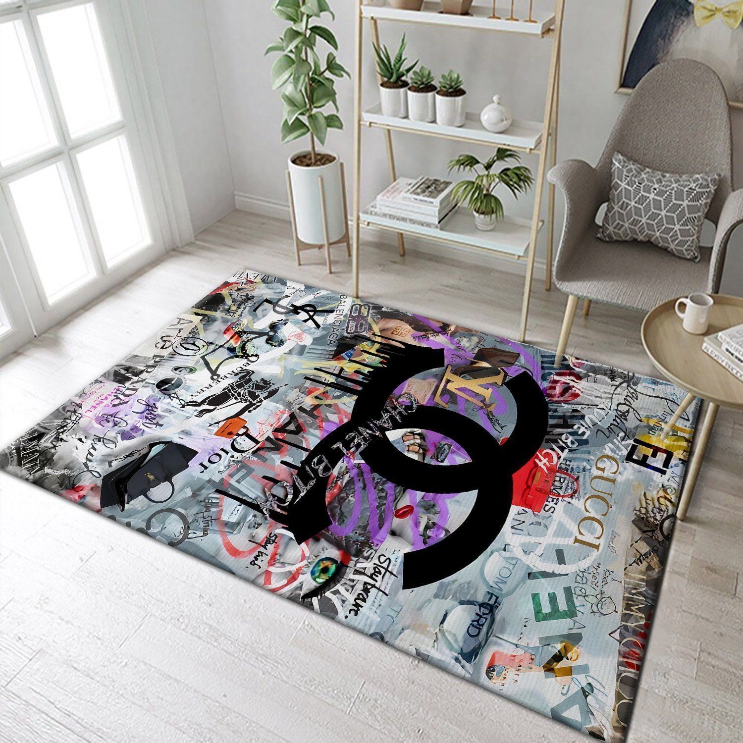 Chanel Area Rugs Living Room Carpet Home Rug Floor Decor The US Christmas Gift - Indoor Outdoor Rugs