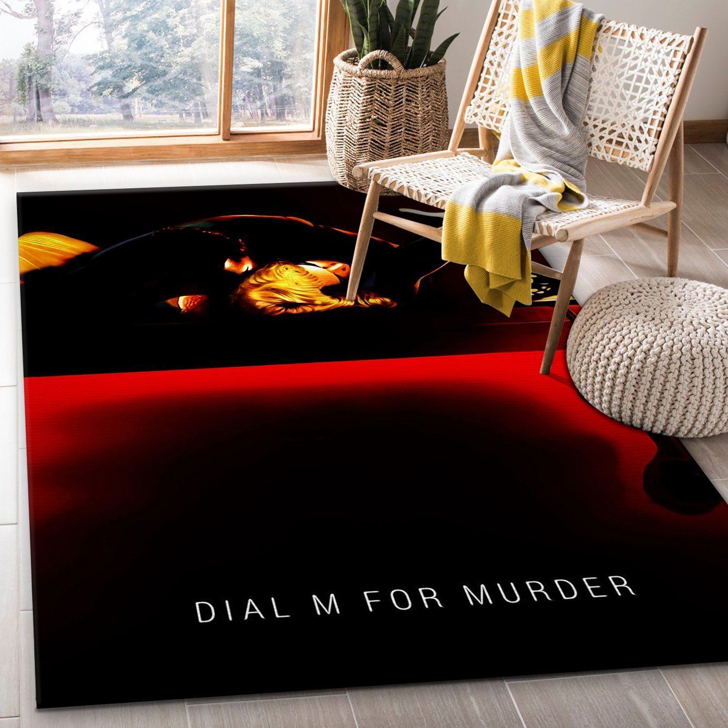 Dial M For Murder Rug Movie Rug Home Decor Floor Decor - Indoor Outdoor Rugs