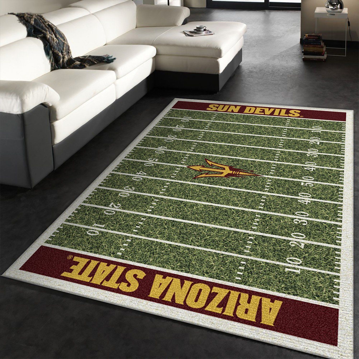 College Arizona State NFL Team Logo Area Rug, Living Room Rug, Family Gift US Decor - Indoor Outdoor Rugs