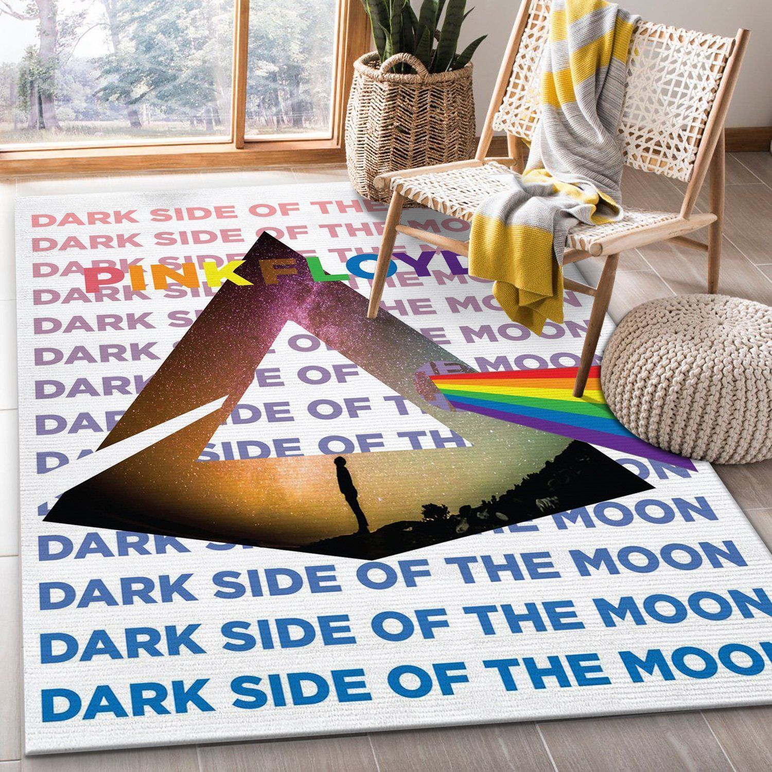 The Dark Side Of The Moon Area Rug Bedroom Rug Home Decor Floor Decor - Indoor Outdoor Rugs