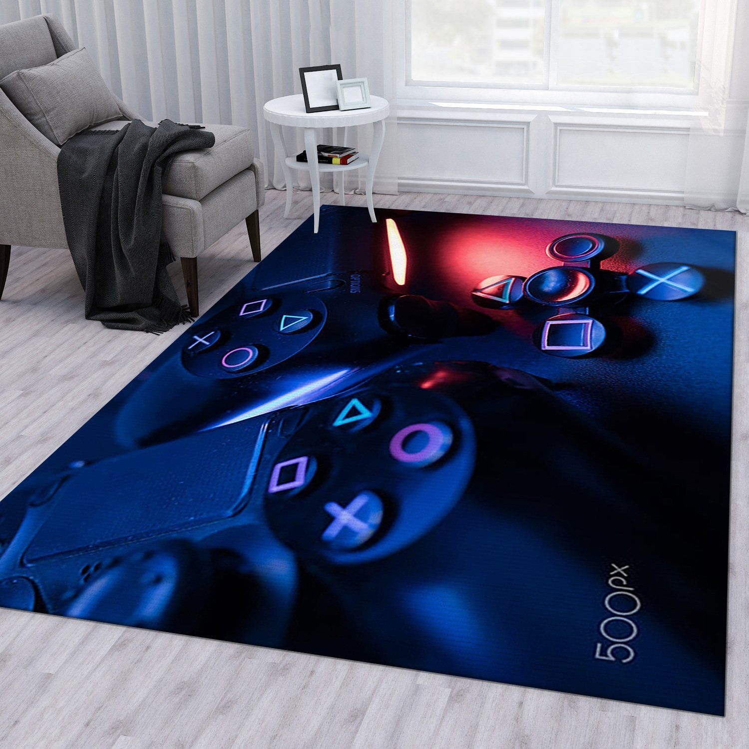 Playstation Light V1 Area Rug Living Room Rug US Gift Decor - Indoor Outdoor Rugs